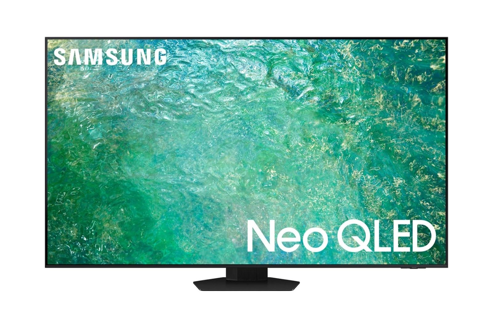 A flatscreen Samsung TV on a white background.
