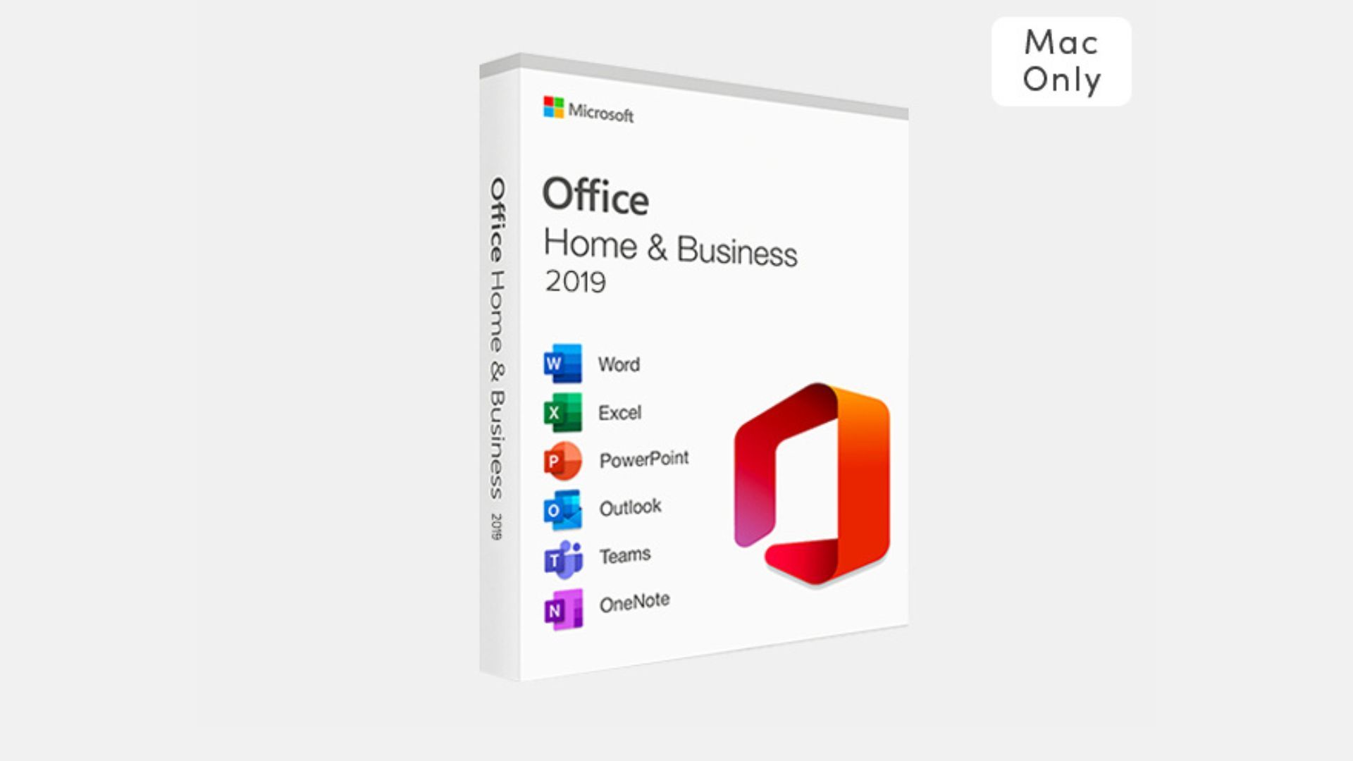 the Microsoft Office Home & Business applications listed for Mac only