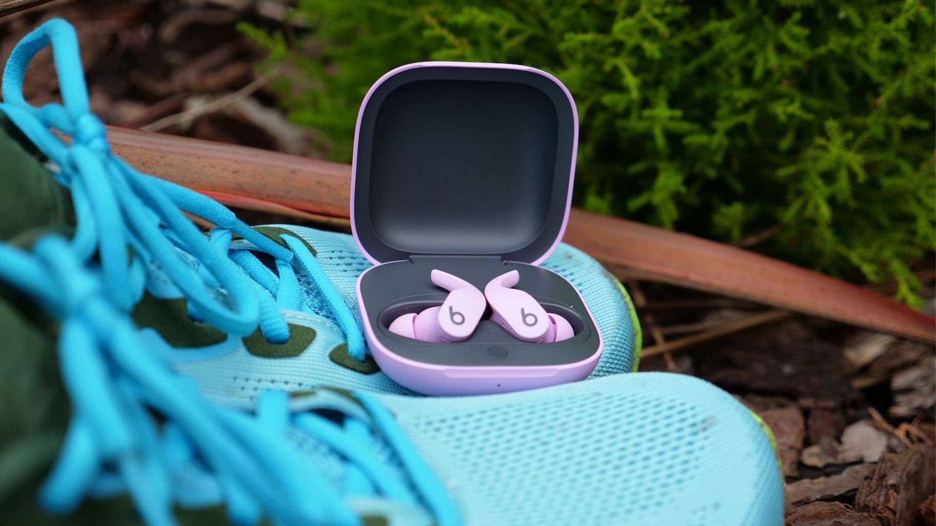 Earbuds in charging case