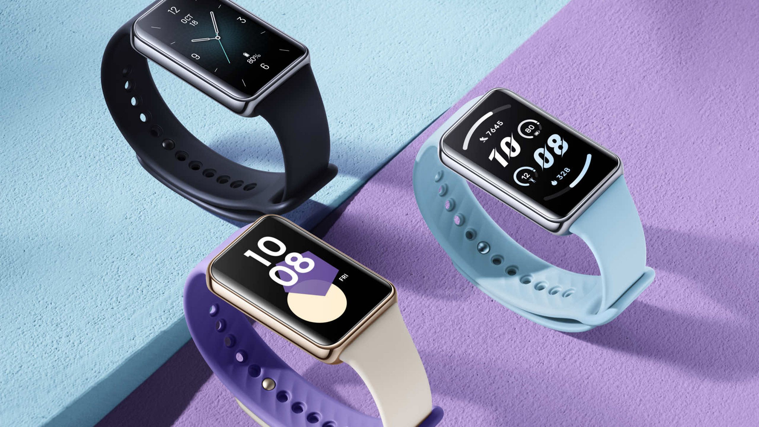 The Honor Band 9 is available in three colors: Black, Purple and Blue