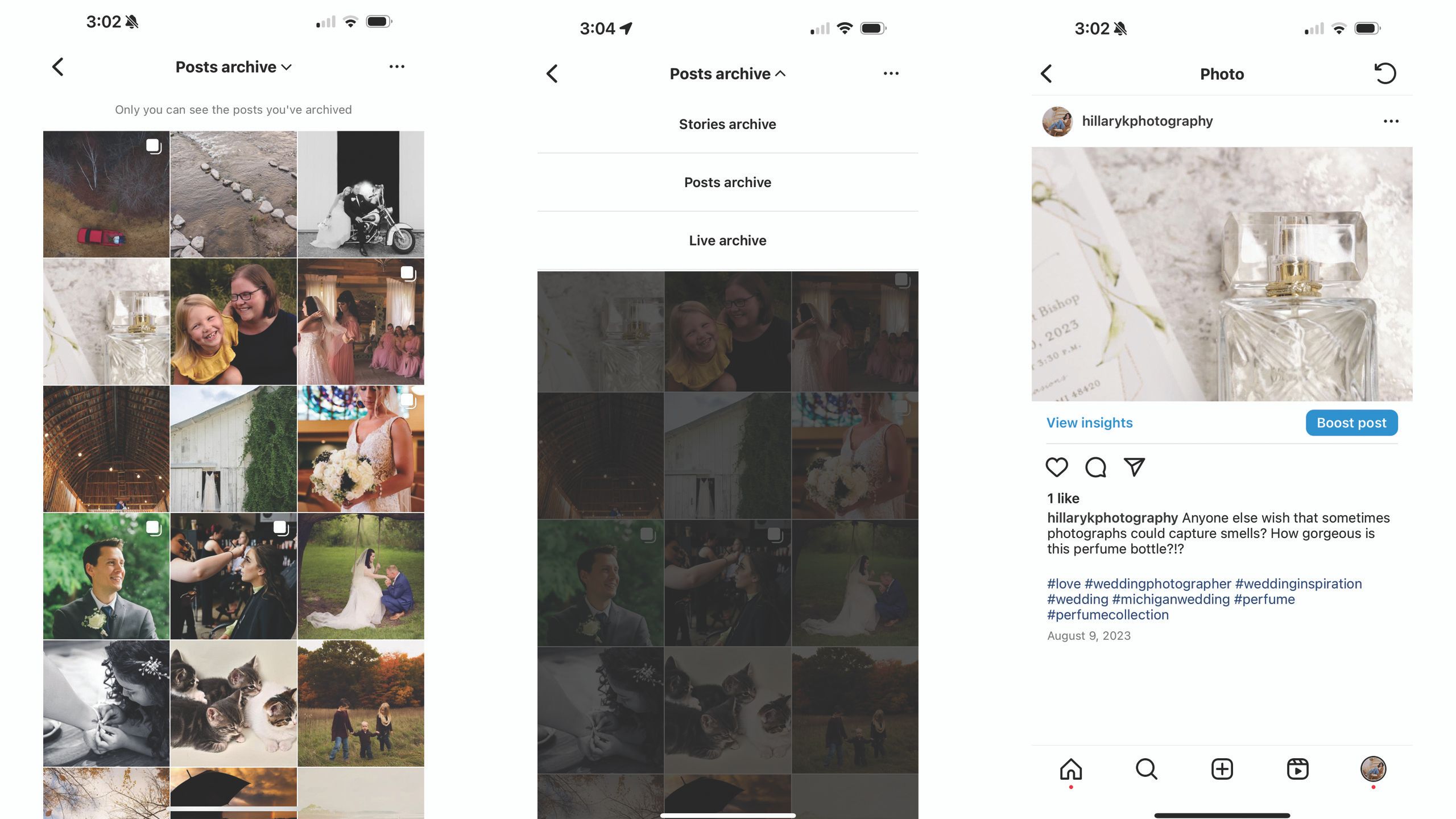 how to archive instagram posts