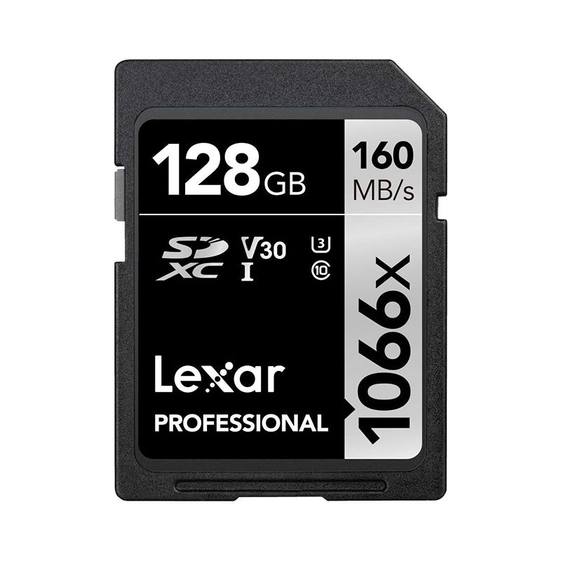 Lexar Professional 1066x SDXC against a white background.