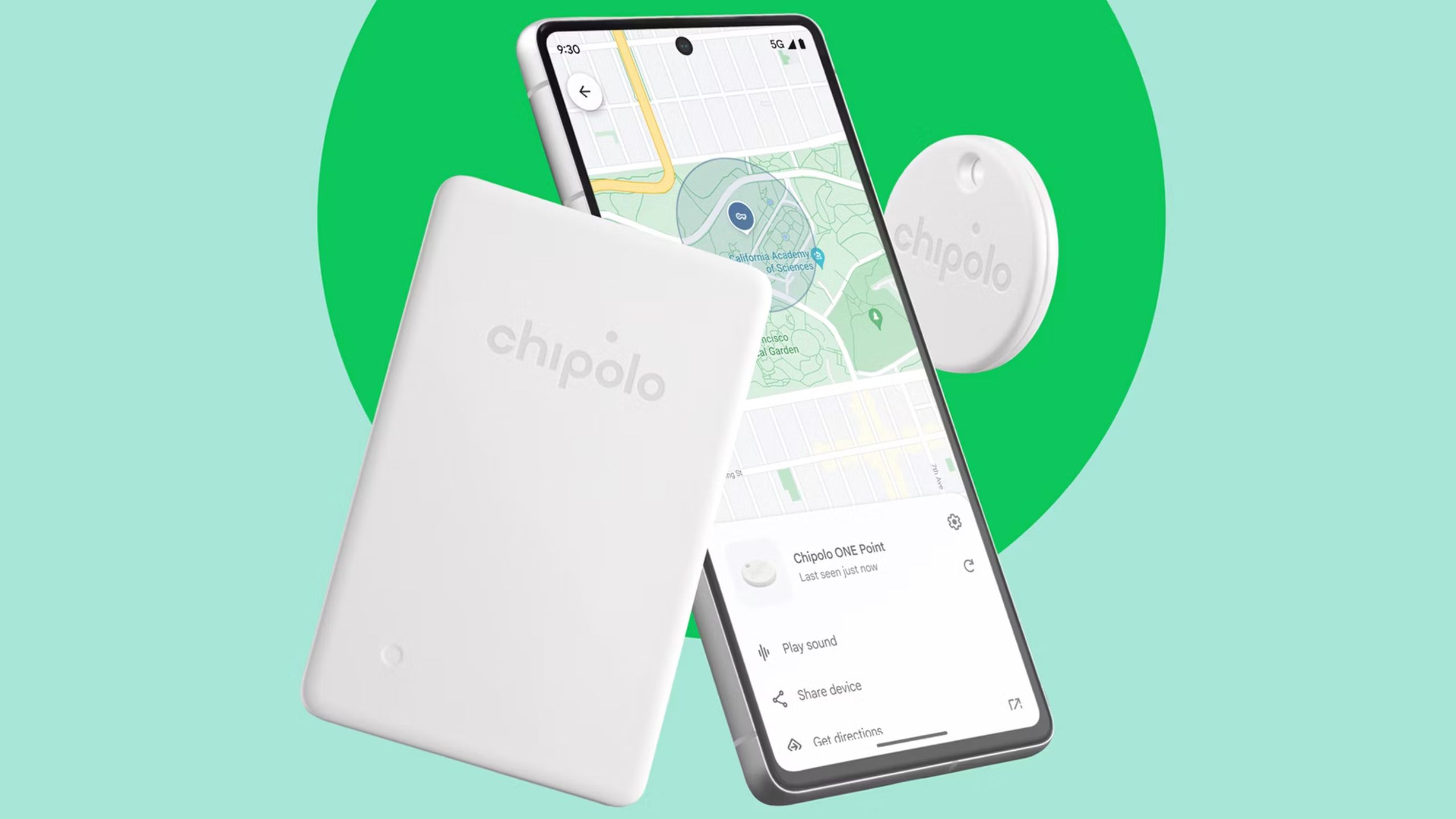 chipolo tracking device on phone