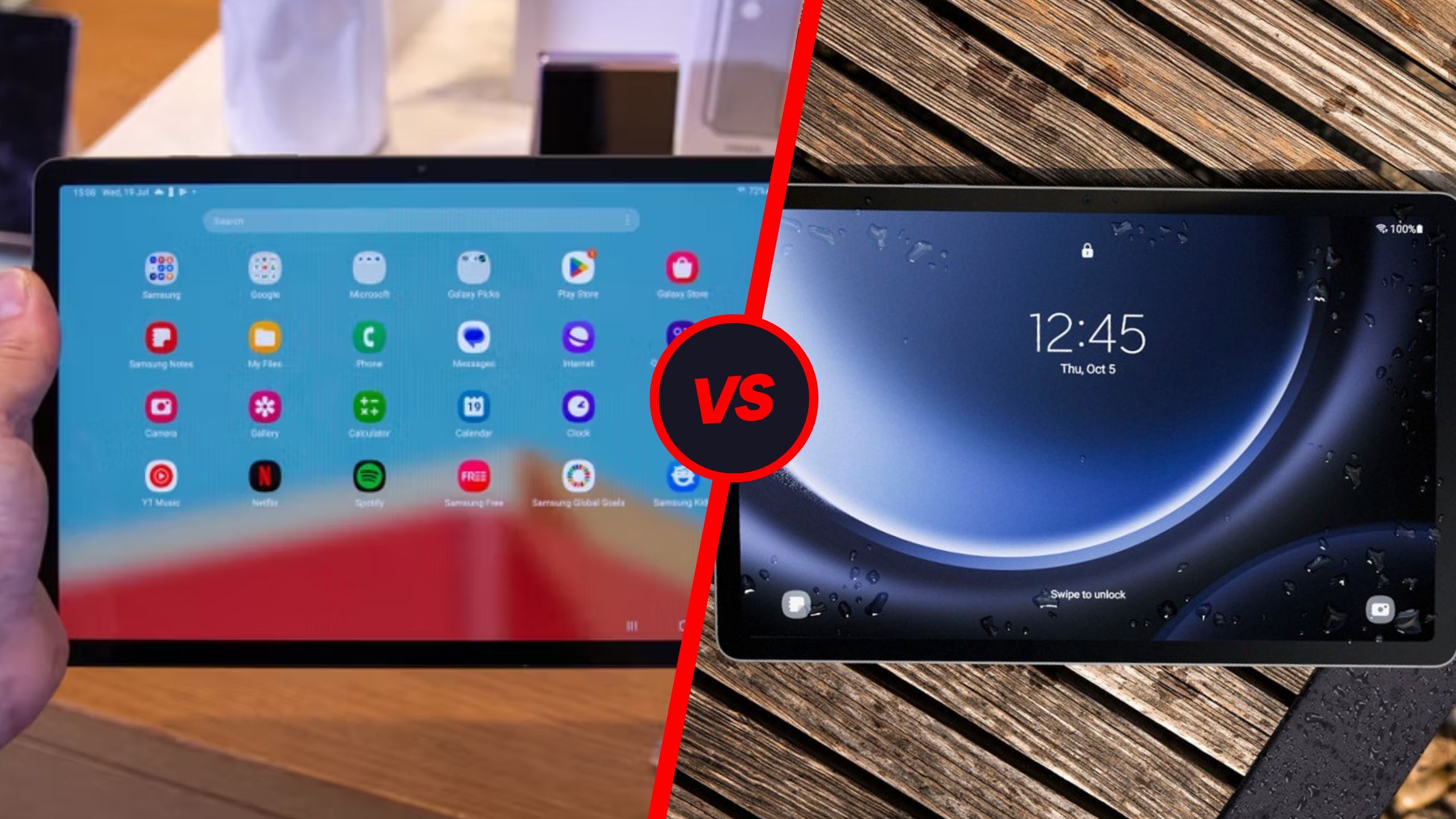 samsung galaxy tab s9 vs 9 fe