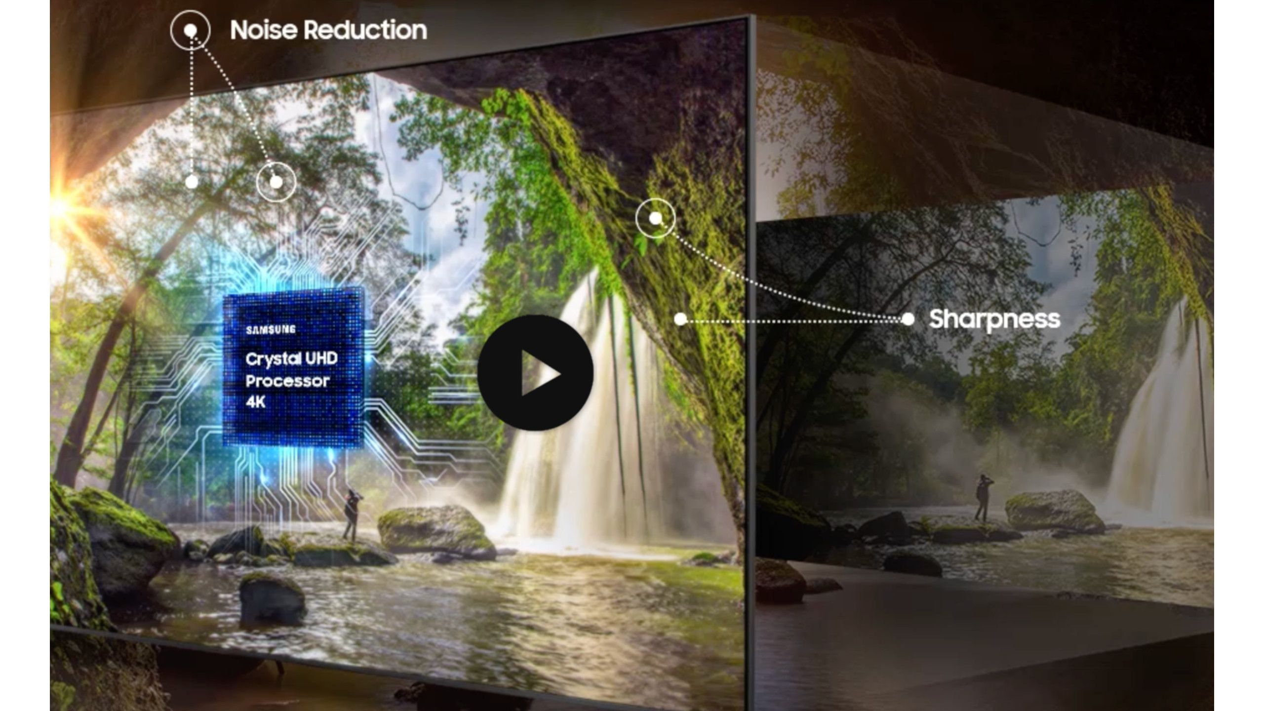 Samsung TVs demonstrate AI-enhanced features using SoC