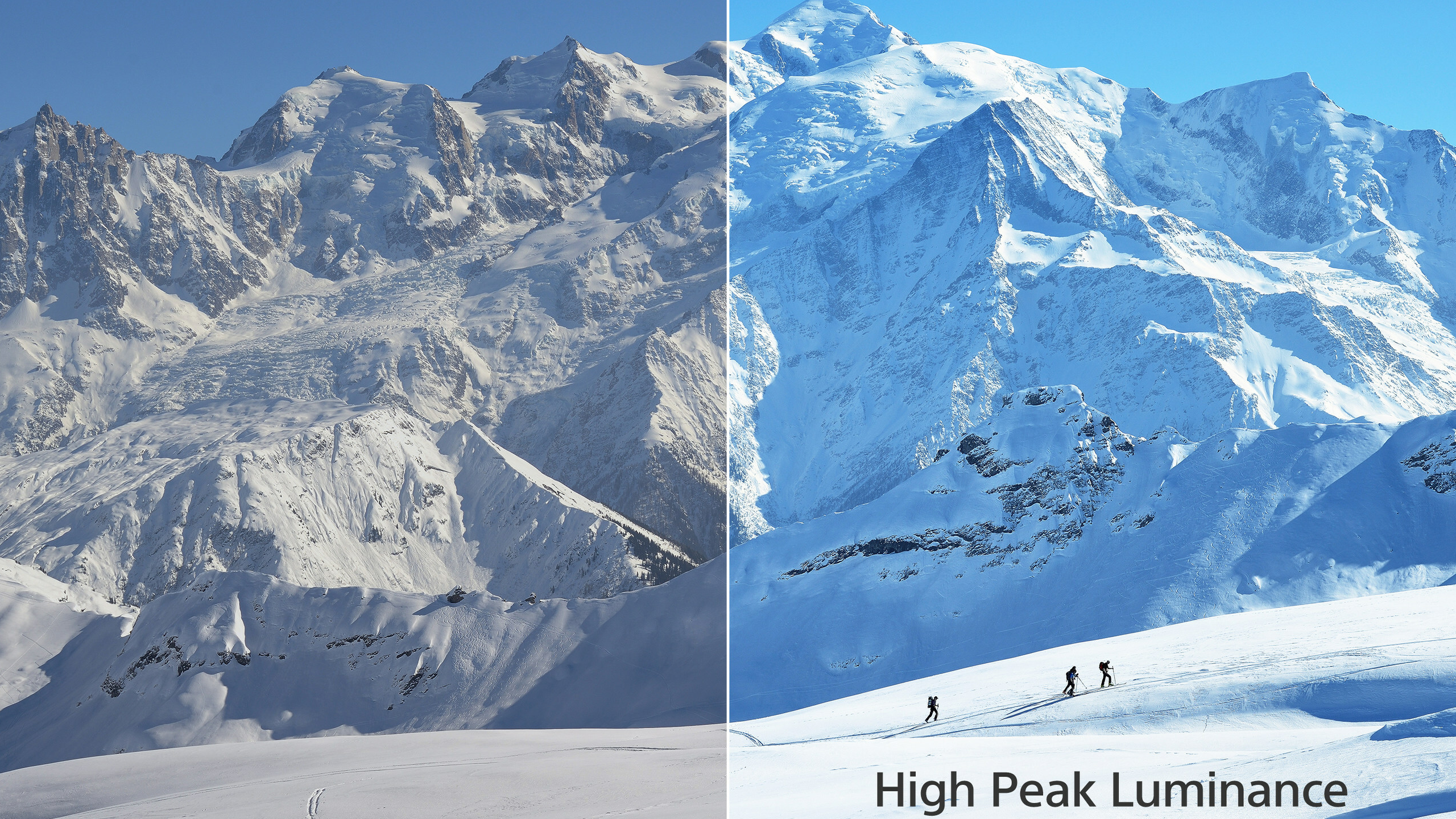 Sony high peak luminance example graphic