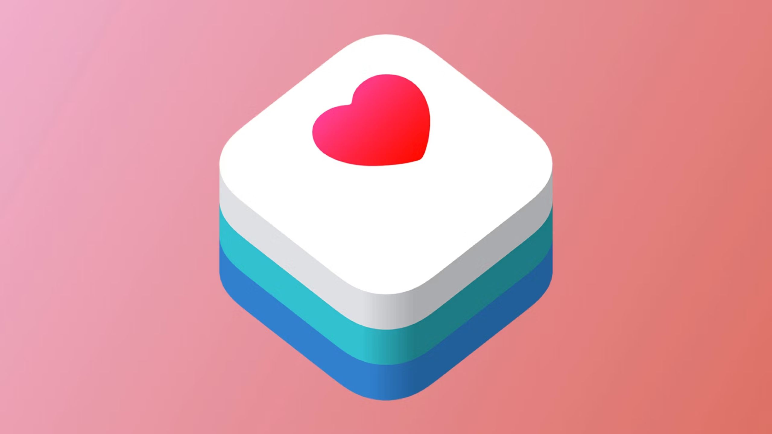 The Apple HealthKit logo against a pink background