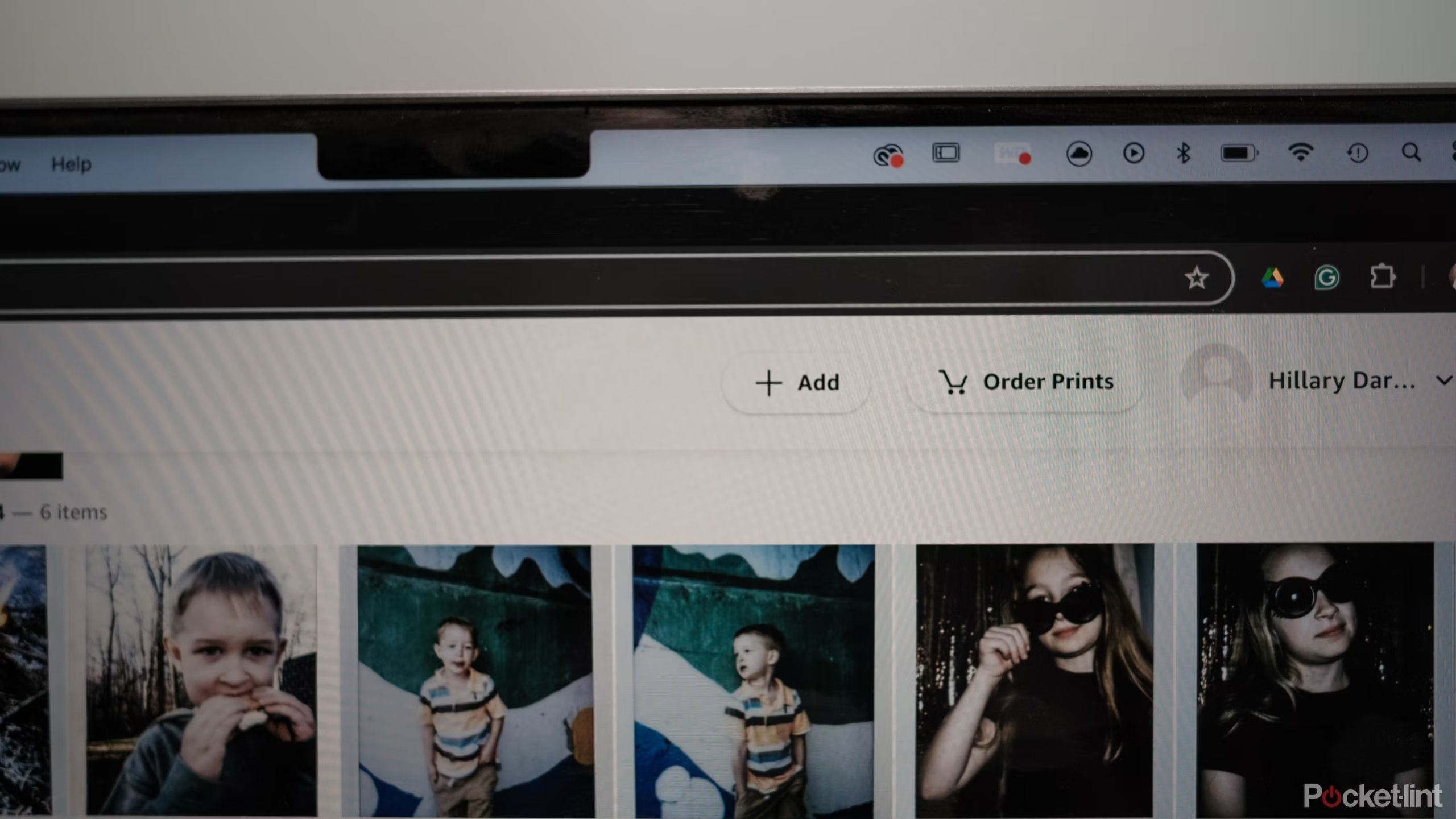 Amazon Photos on a browser highlighting "Order Prints"