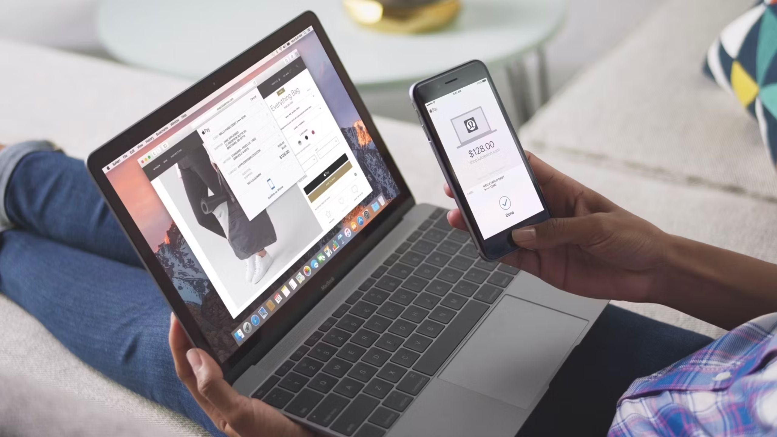 Apple Pay on a MacBook