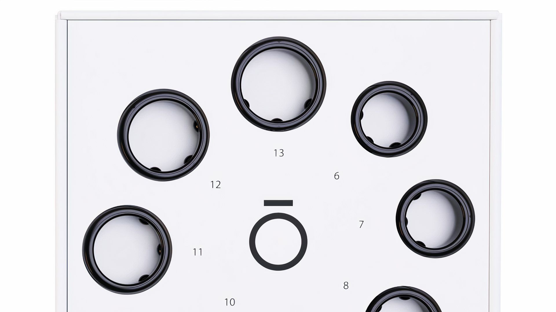 An Oura Ring sizing kit.