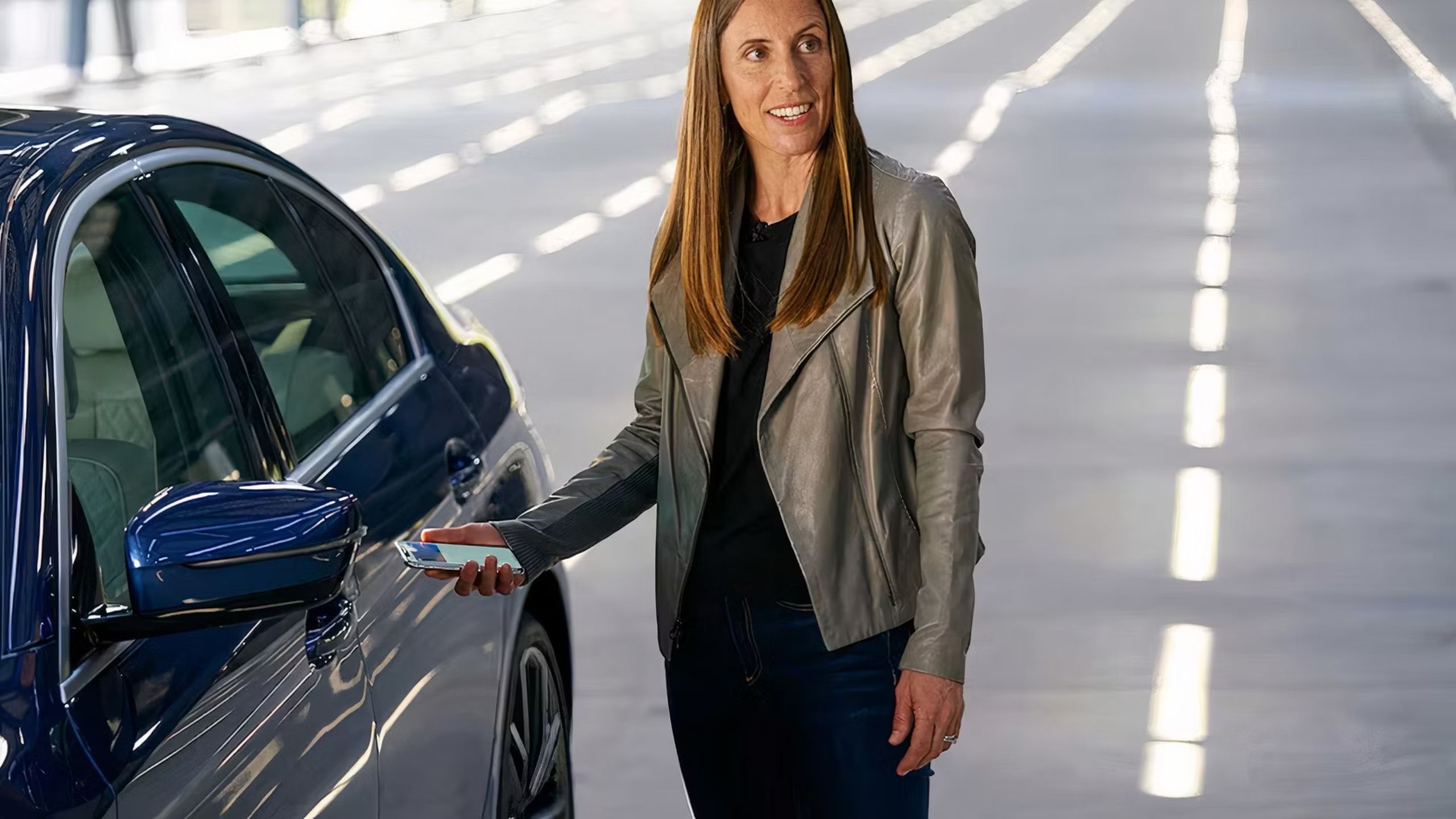 Using proximity unlock with Apple car key.