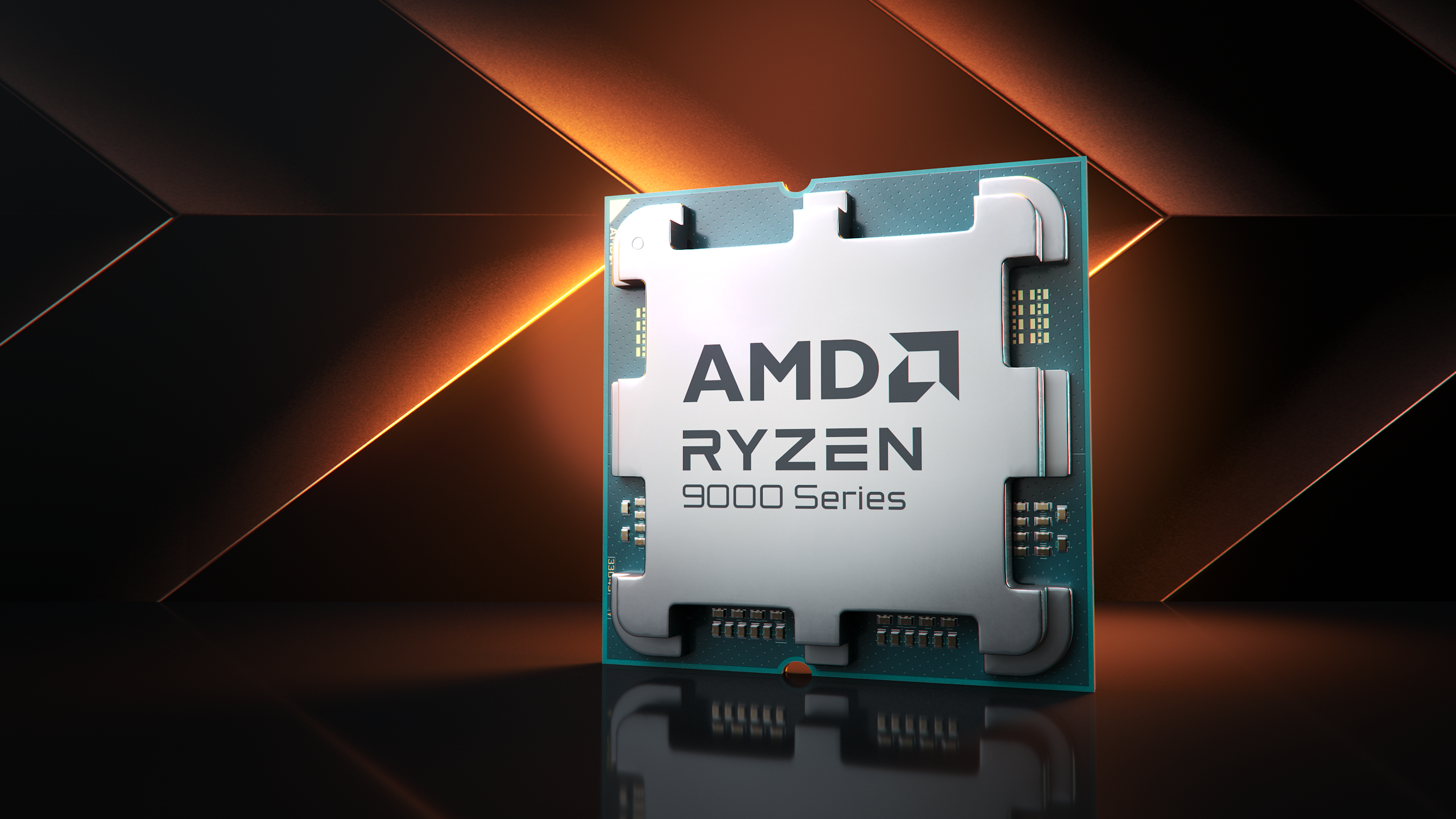 A render of an AMD Ryzen 9000 series CPU