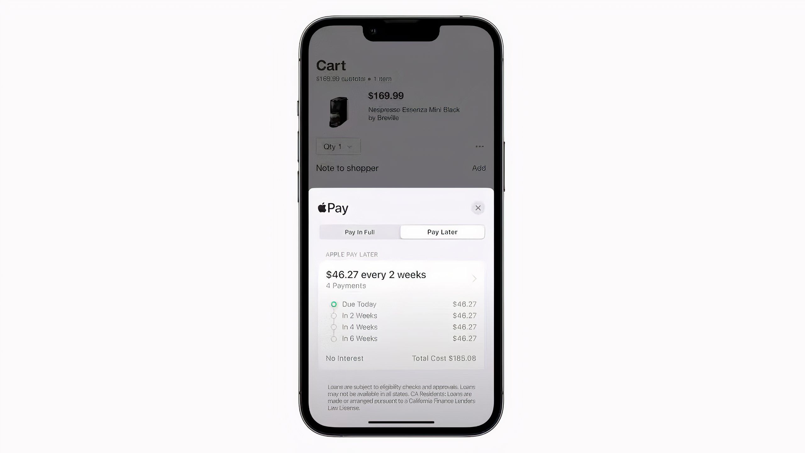 apple pay installments on iPhone