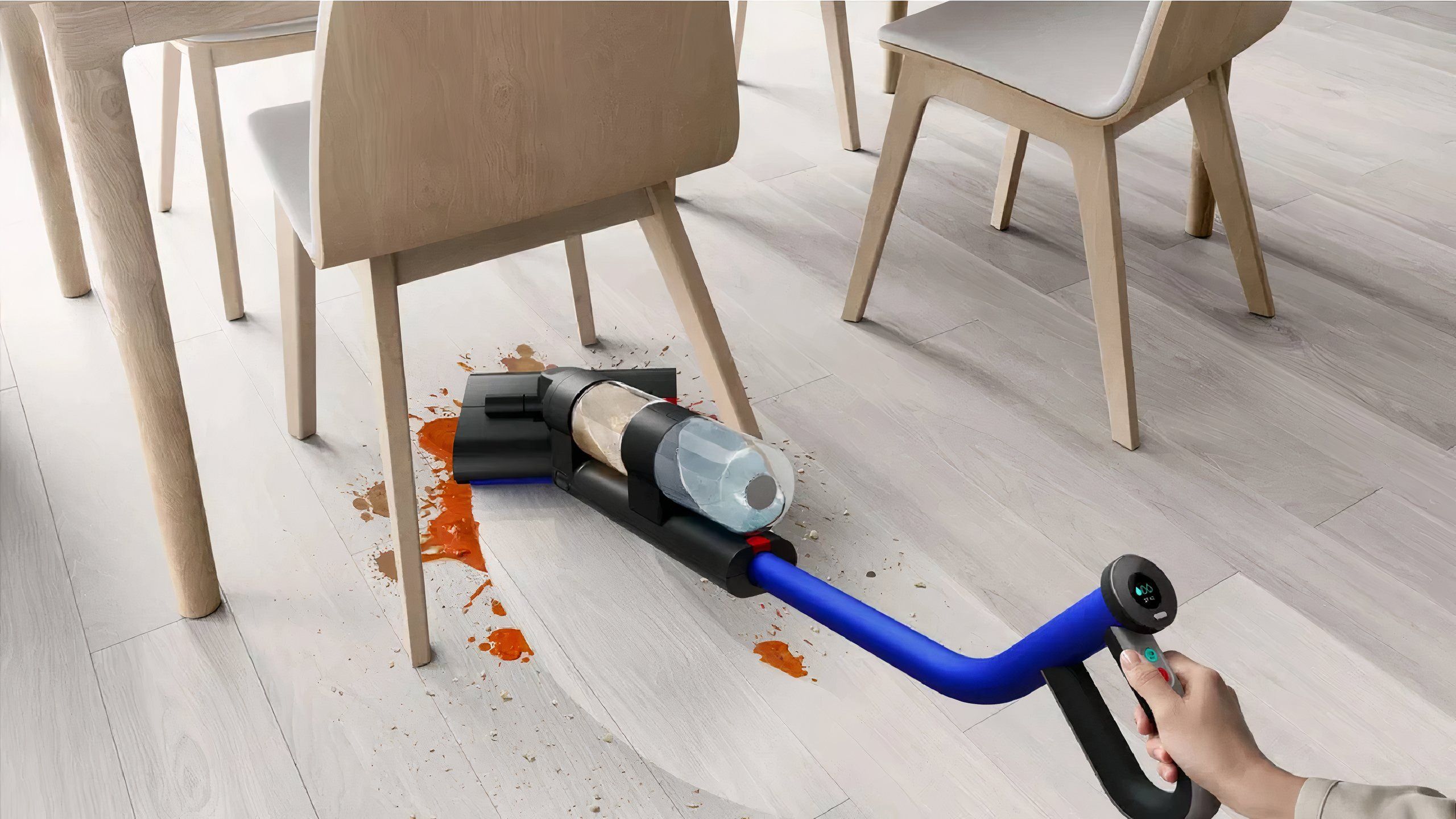 dyson washg1 going under a table