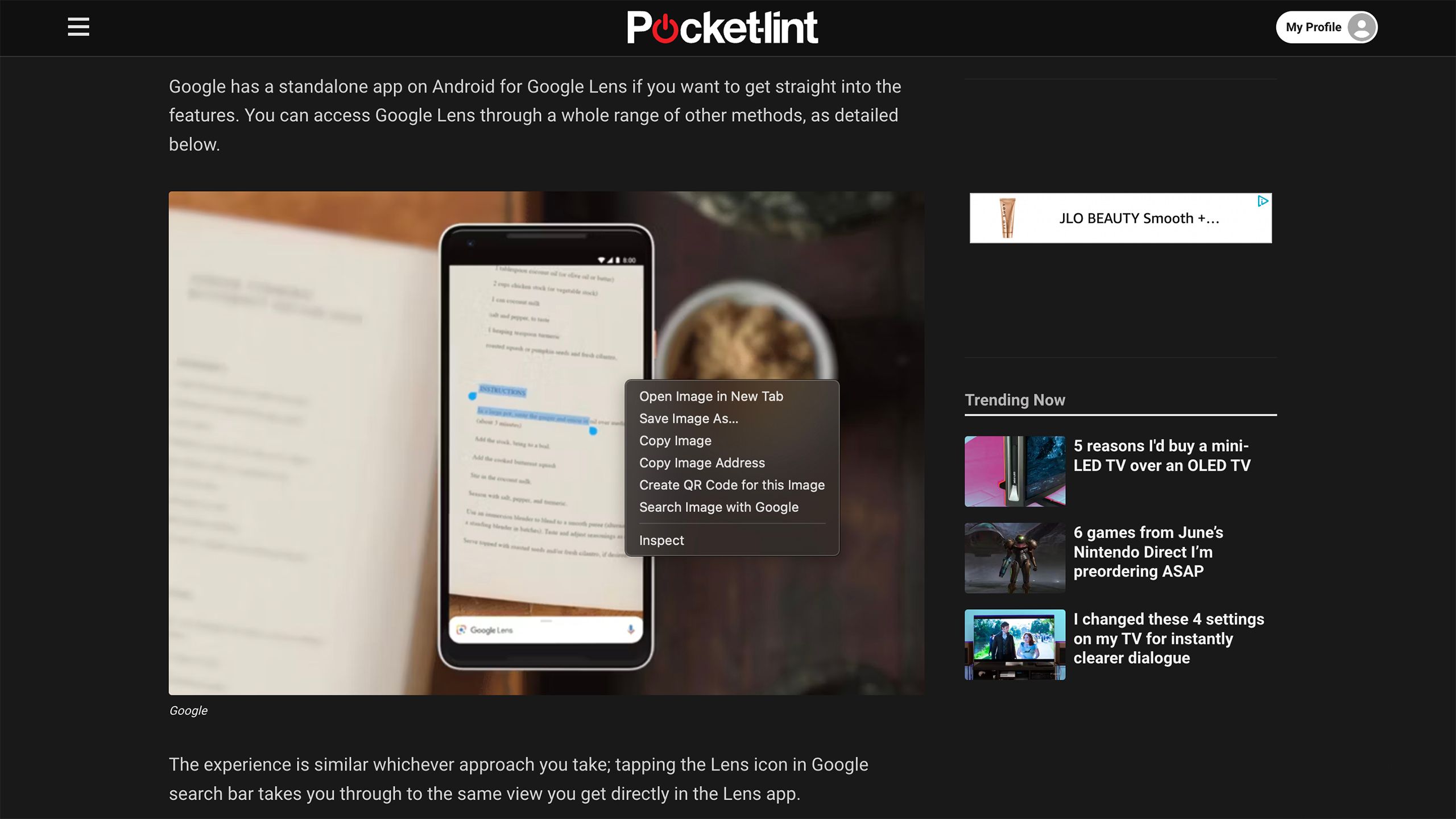 How to use Google Lens in Chrome to search any image