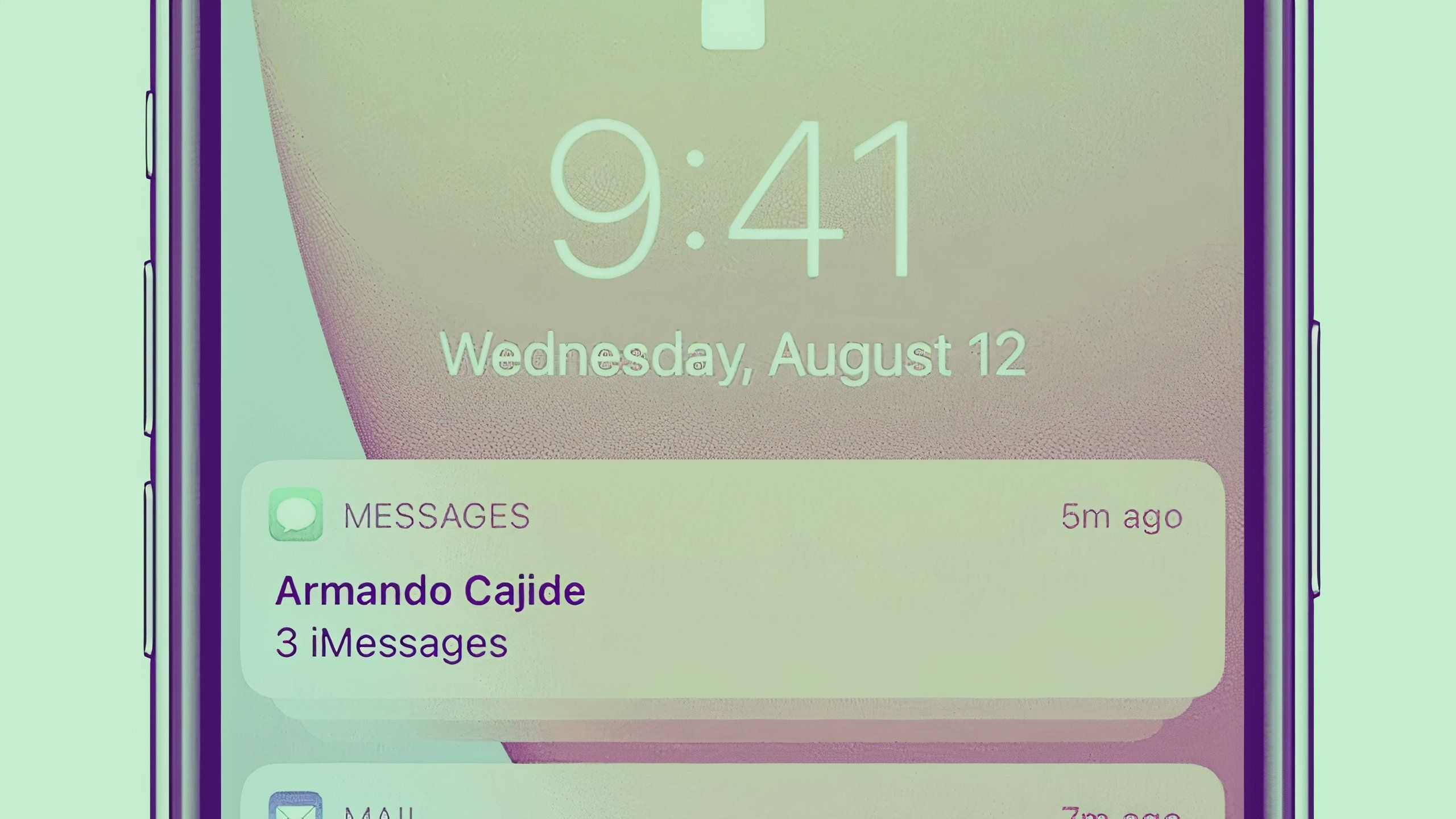 iphone 14 notifications on screen