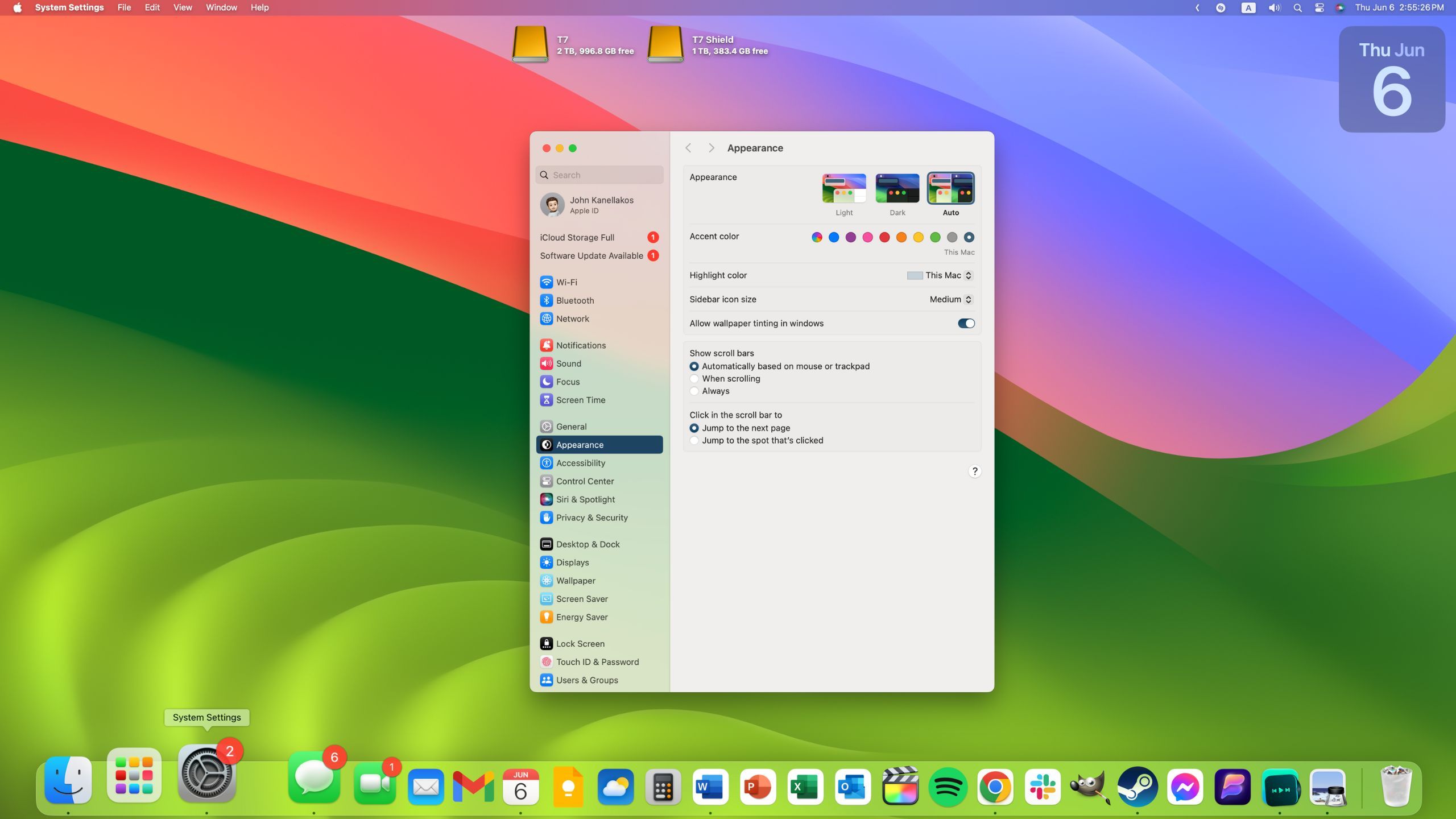 MacOS System Settings app