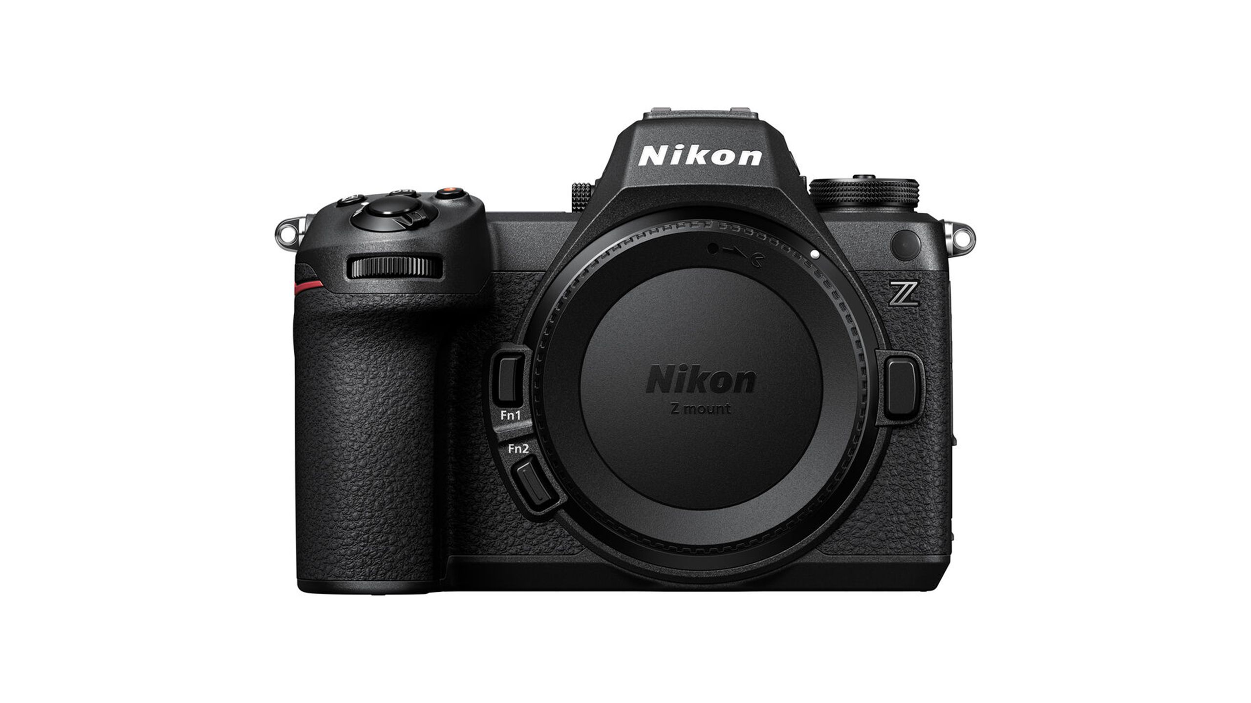 The Nikon Z6 III against a white background. 