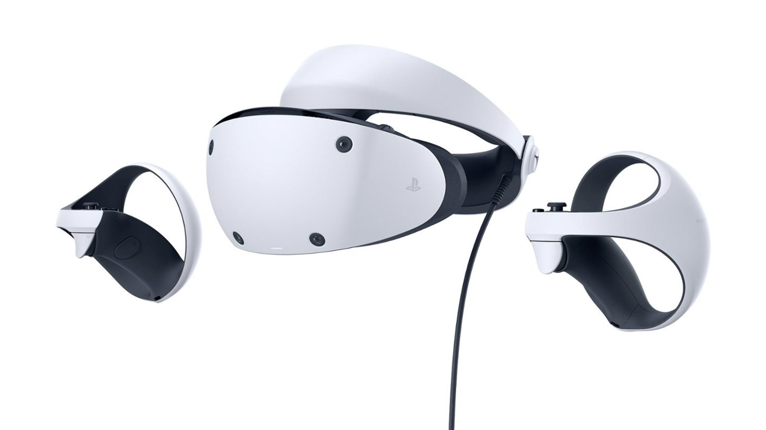 Sony PS VR2 on white background