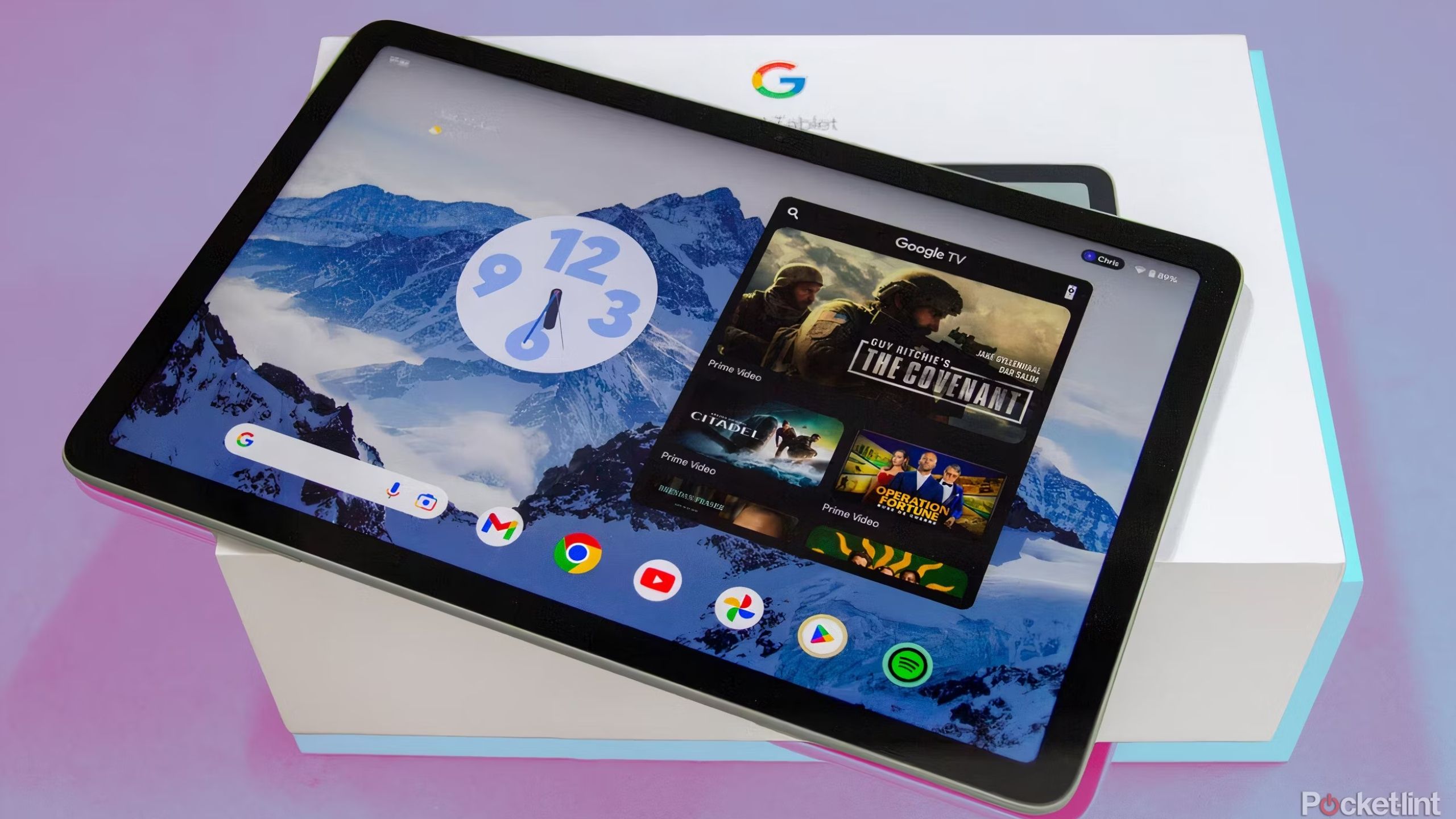 Google Pixel Tablet with widgets