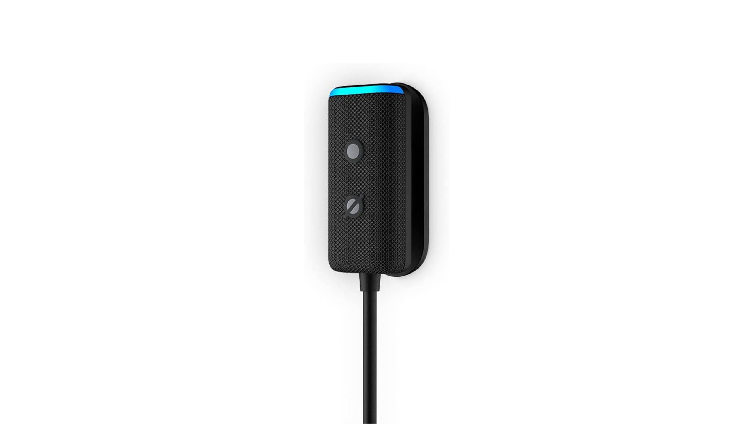 Amazon Echo Auto against a white background. 