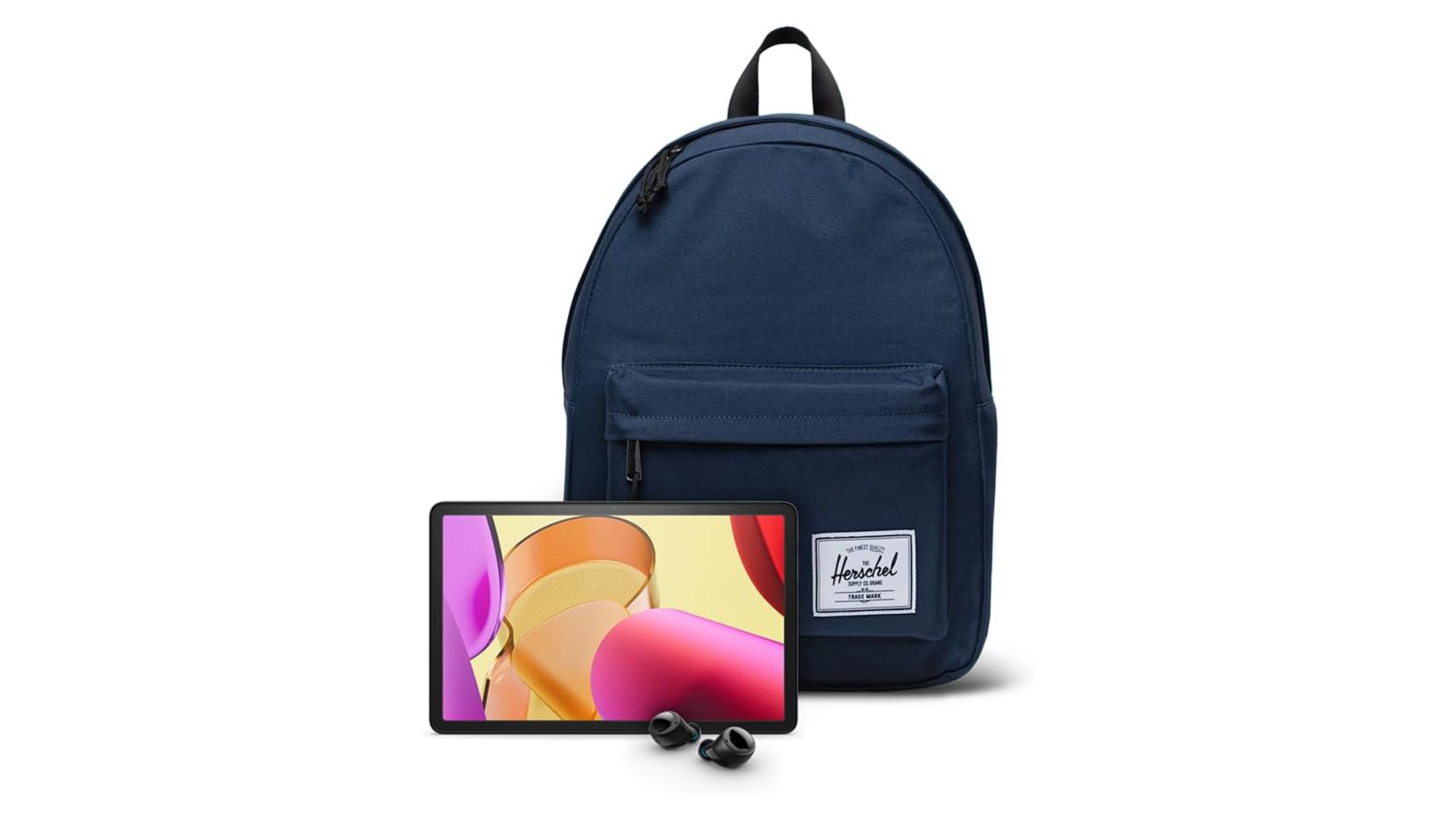 Amazon Fire Max 11 Bundle with Herschel Classic Backpack and Echo Buds