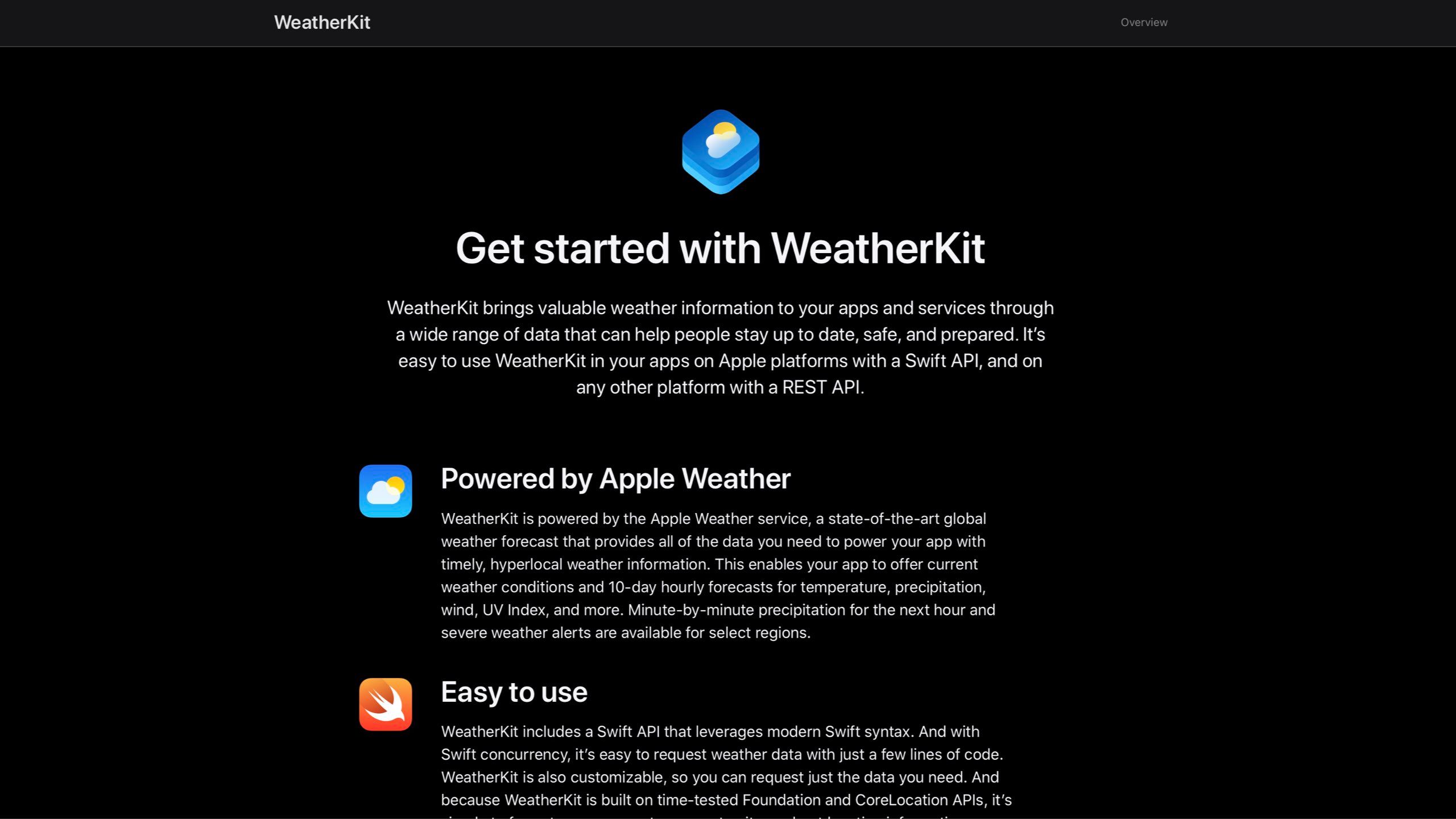 Apple WeatherKit