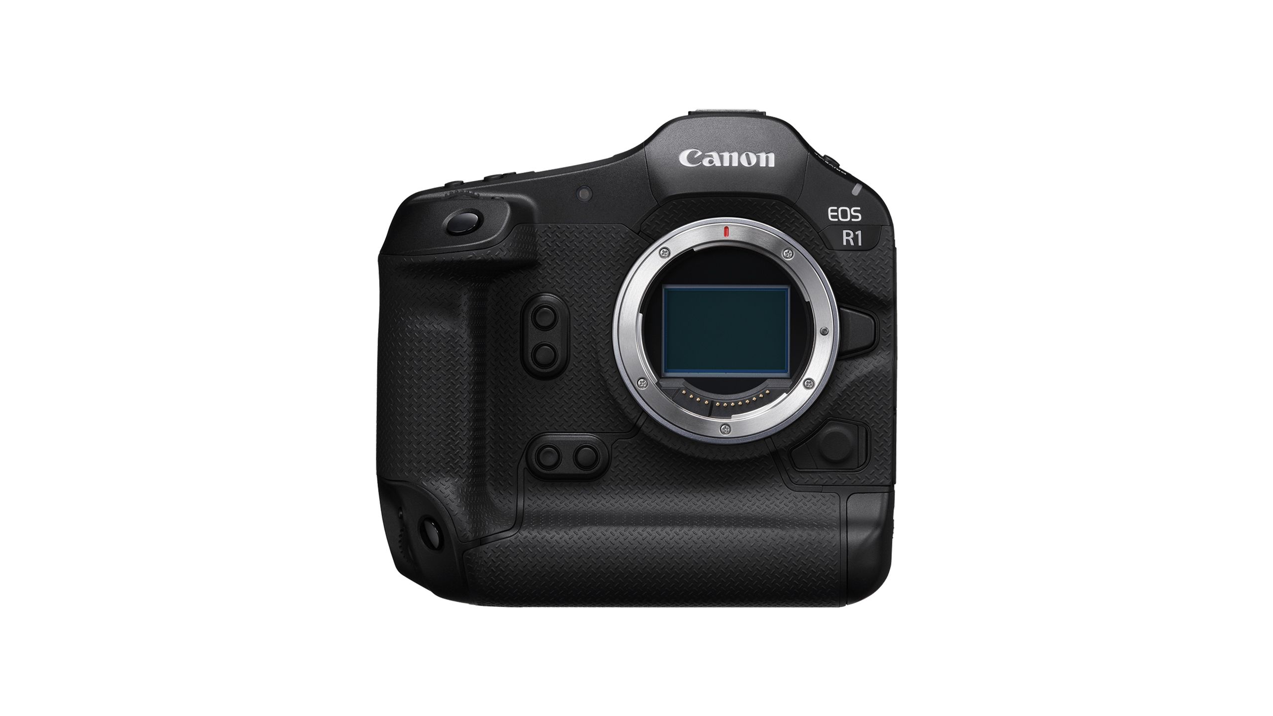 The Canon EOS R1 against a white background.