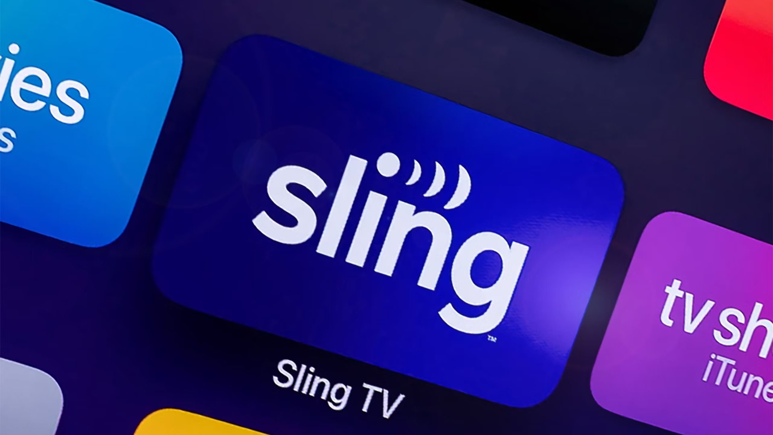 Sling TV icon on a smartTV