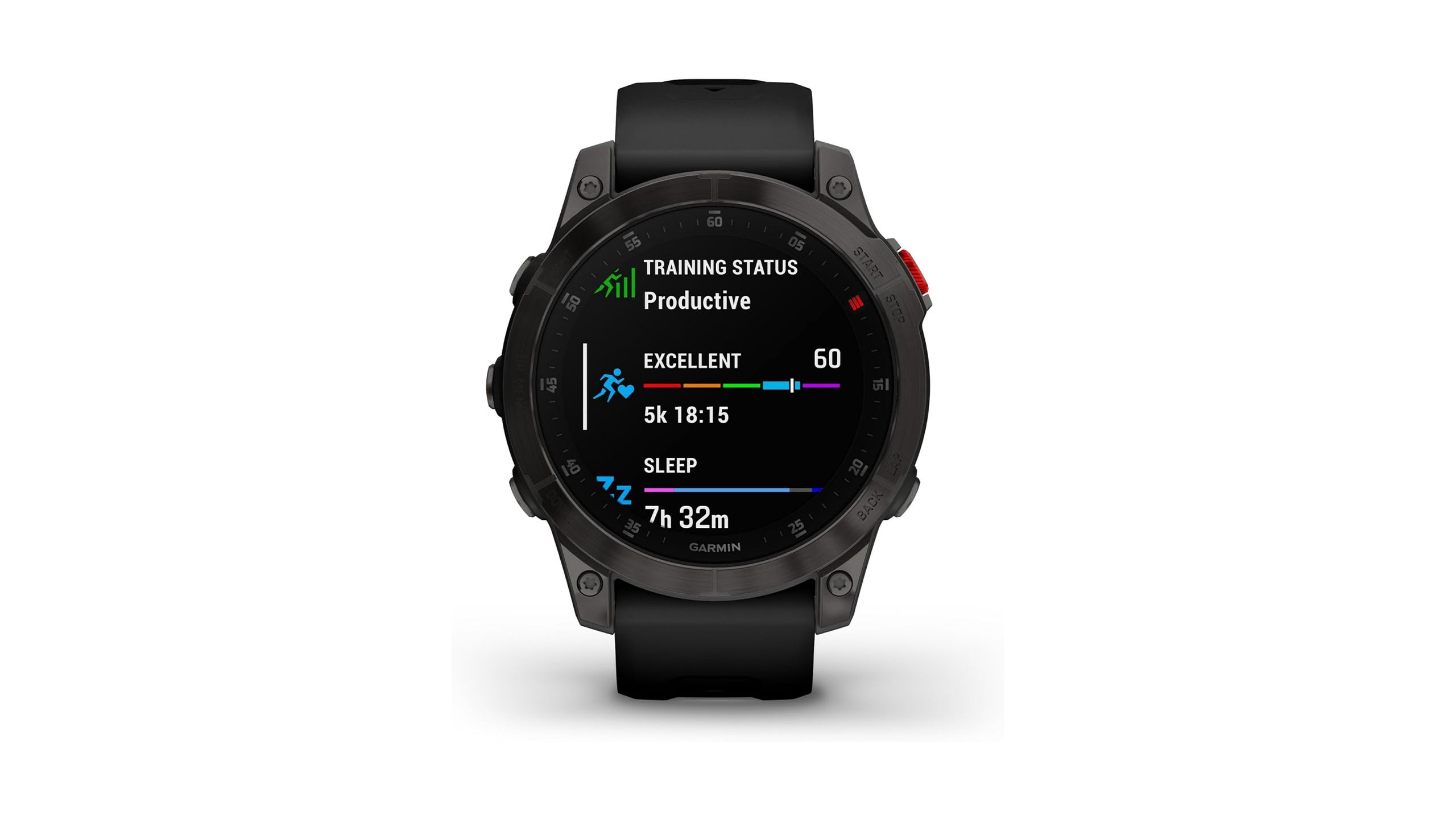 The Garmin epix Gen 2 against a white background. 