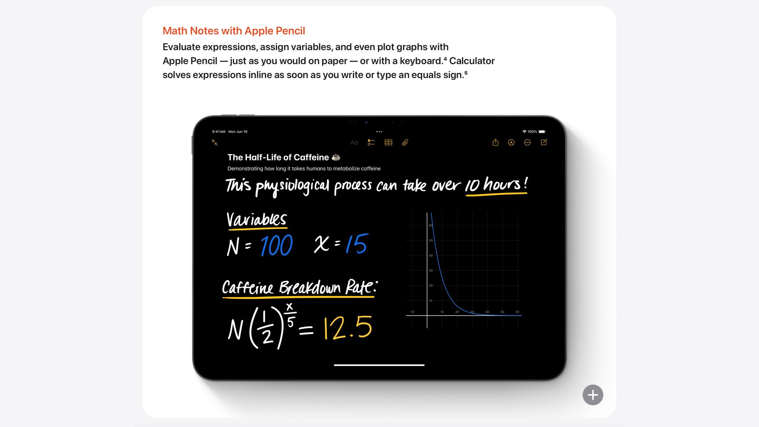 The Math Notes box from Apple's preview page.