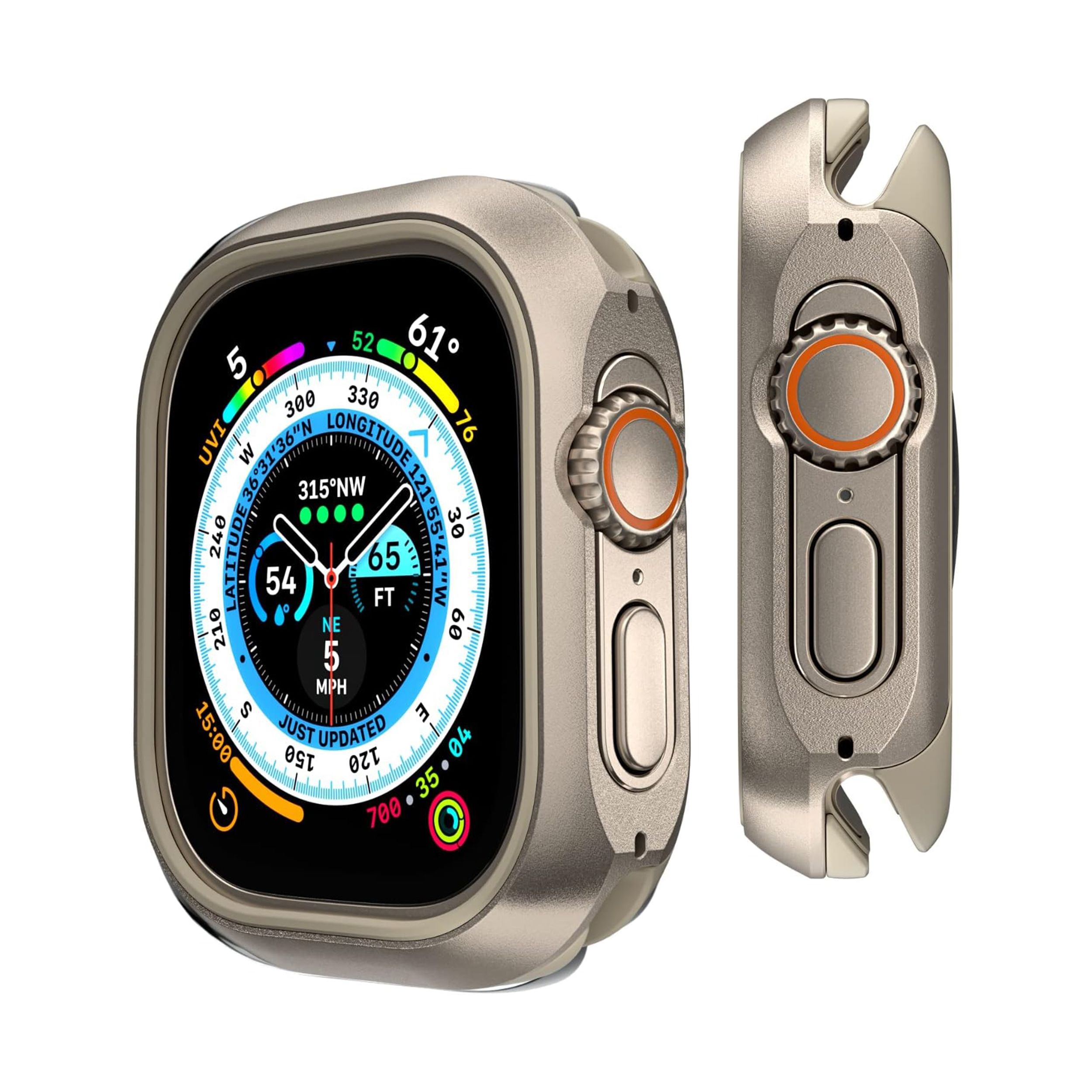 MAGEASY Odyssey Aluminum case for Apple Watch Ultra 2 square