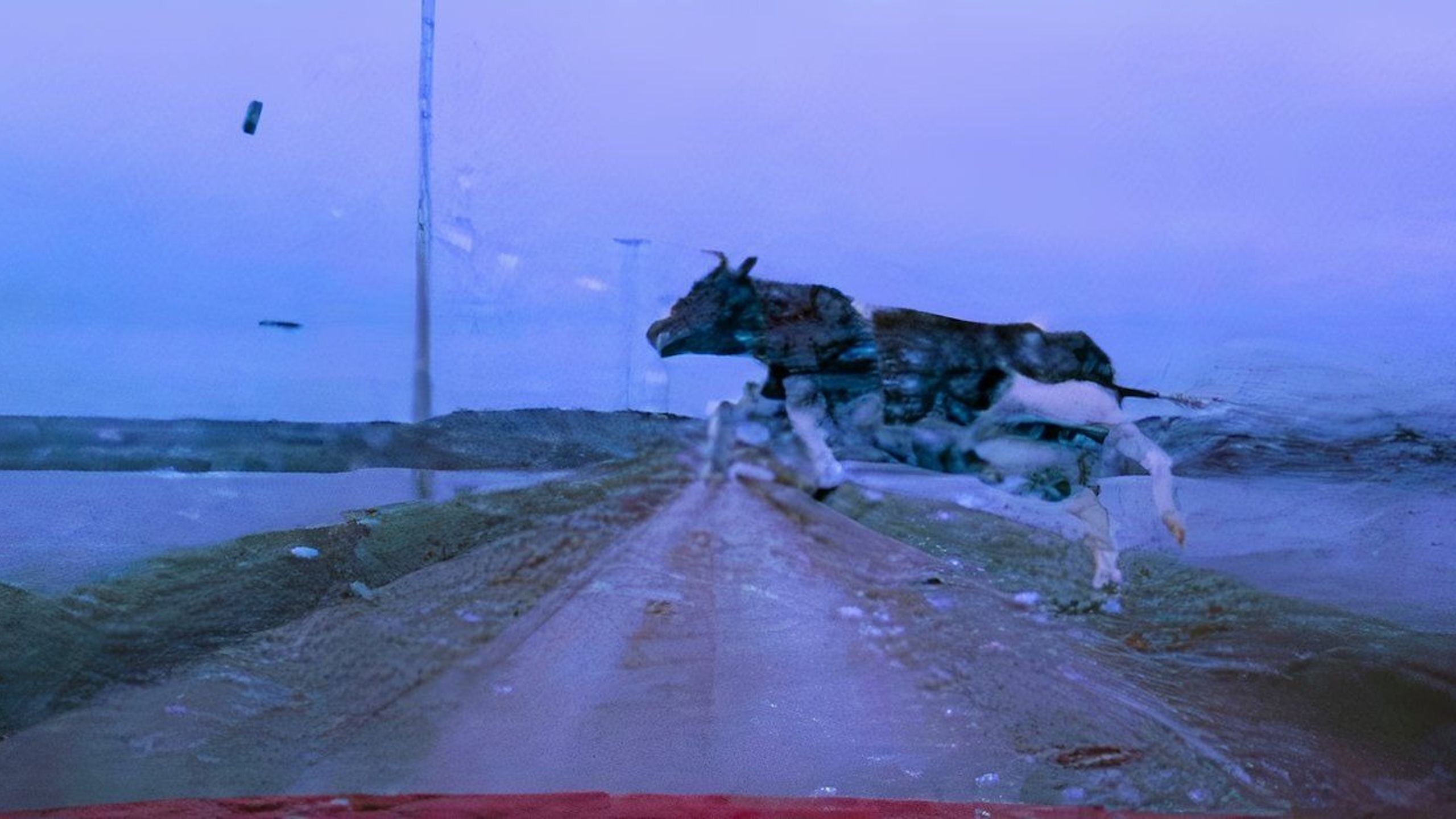 Tornado flying cow