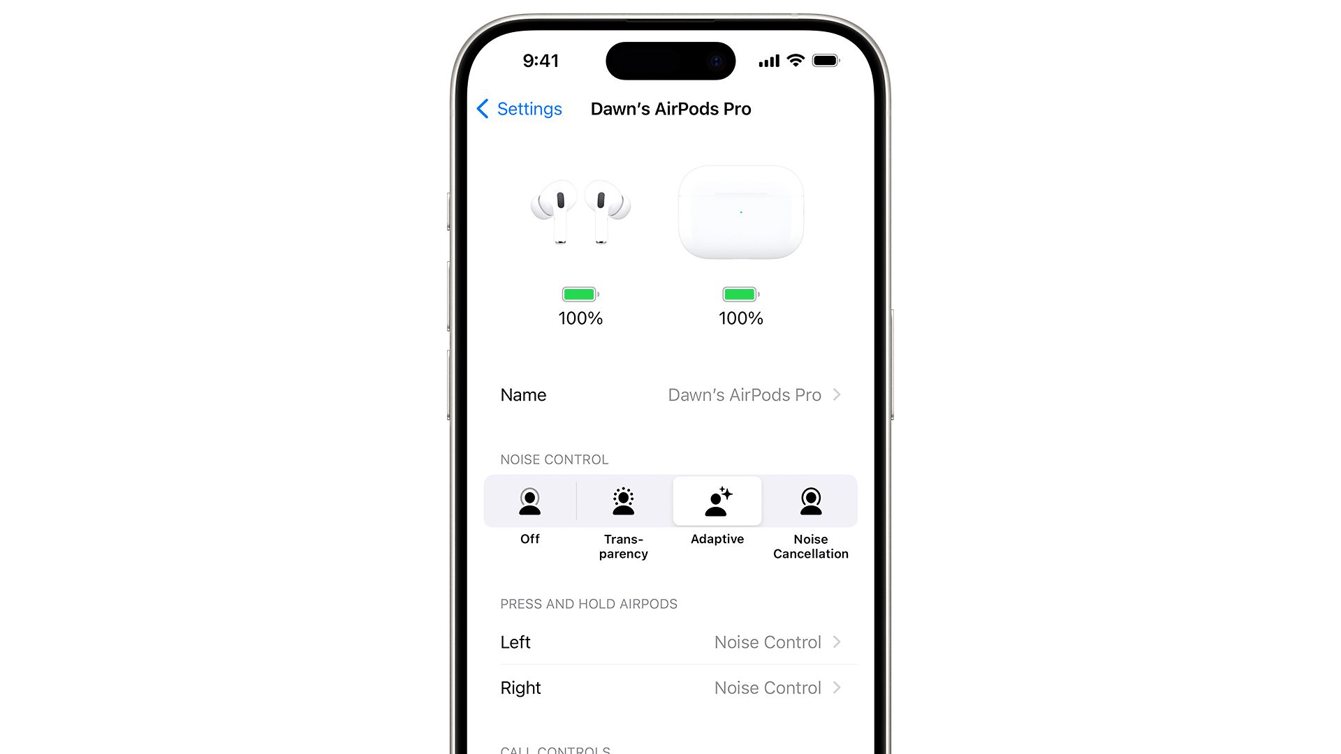 Enable Adaptive Noise Control on your AirPods Pro paired with your iPhone.