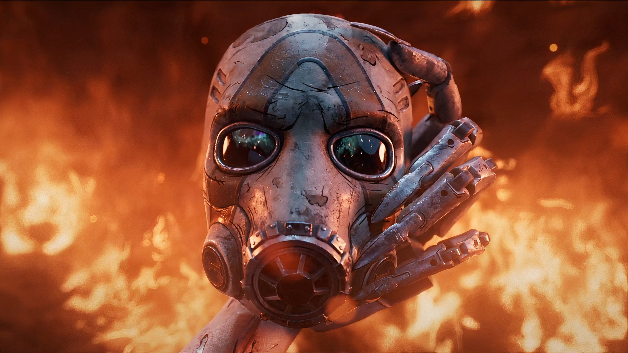 borderlands 4 psycho mask in fire