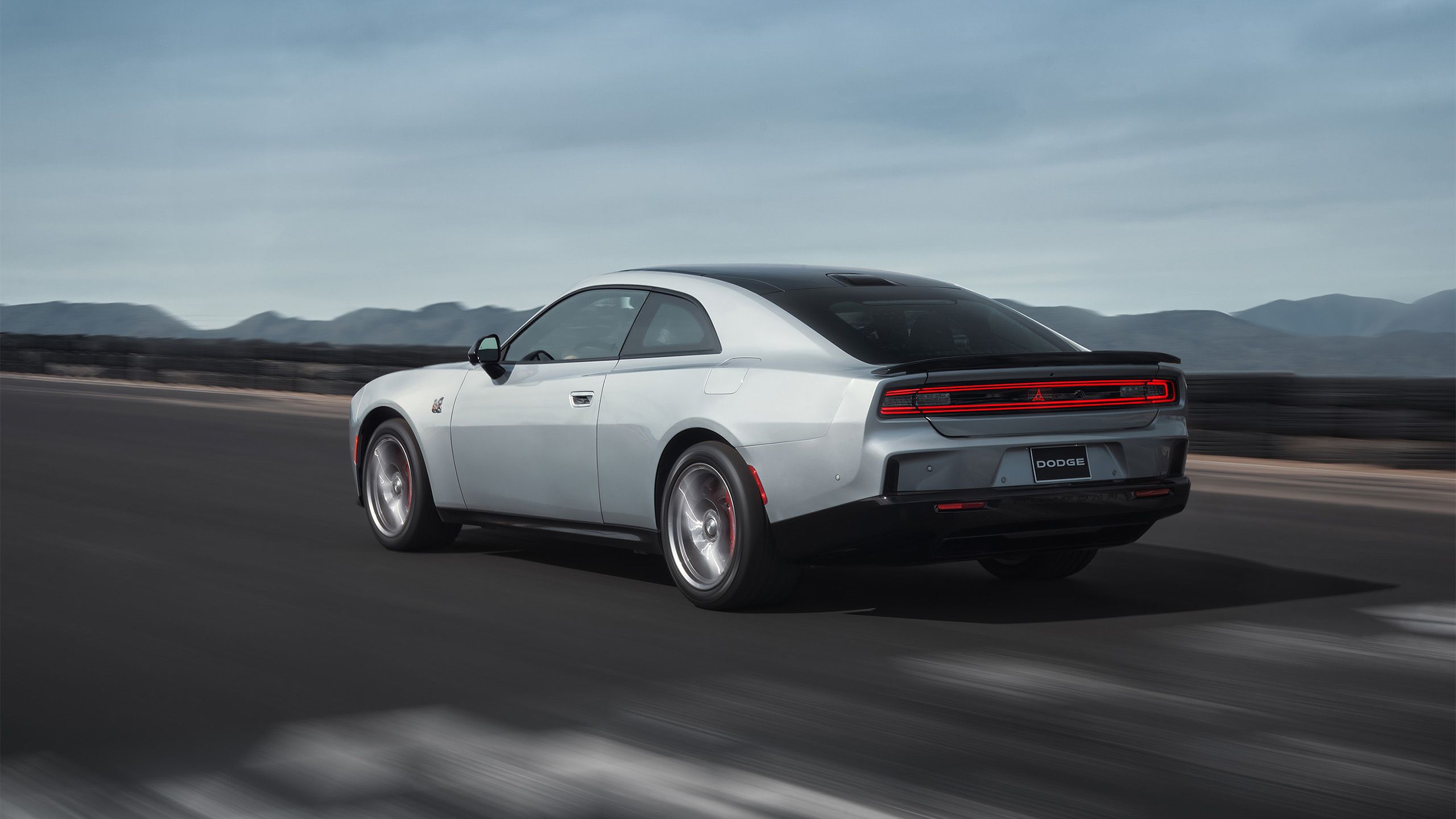 2024 Dodge Charger Daytona EV on the track.