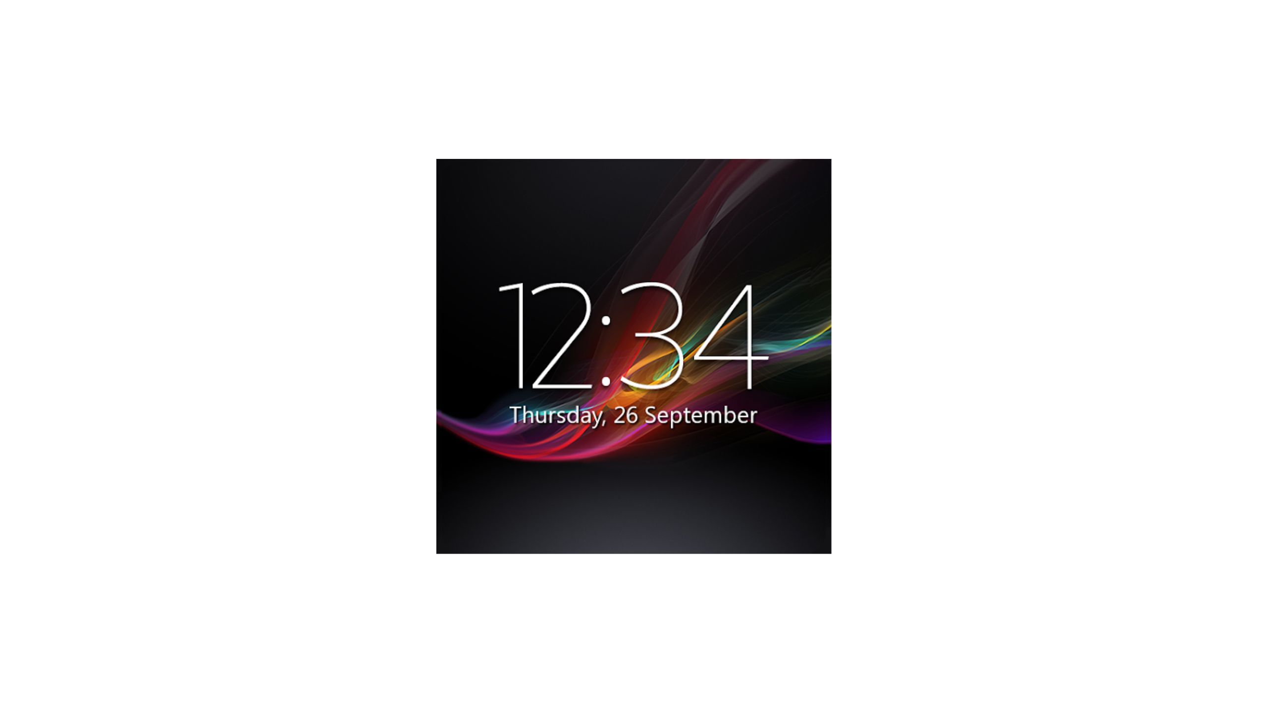 Digital Clock and Weather Widget Icon