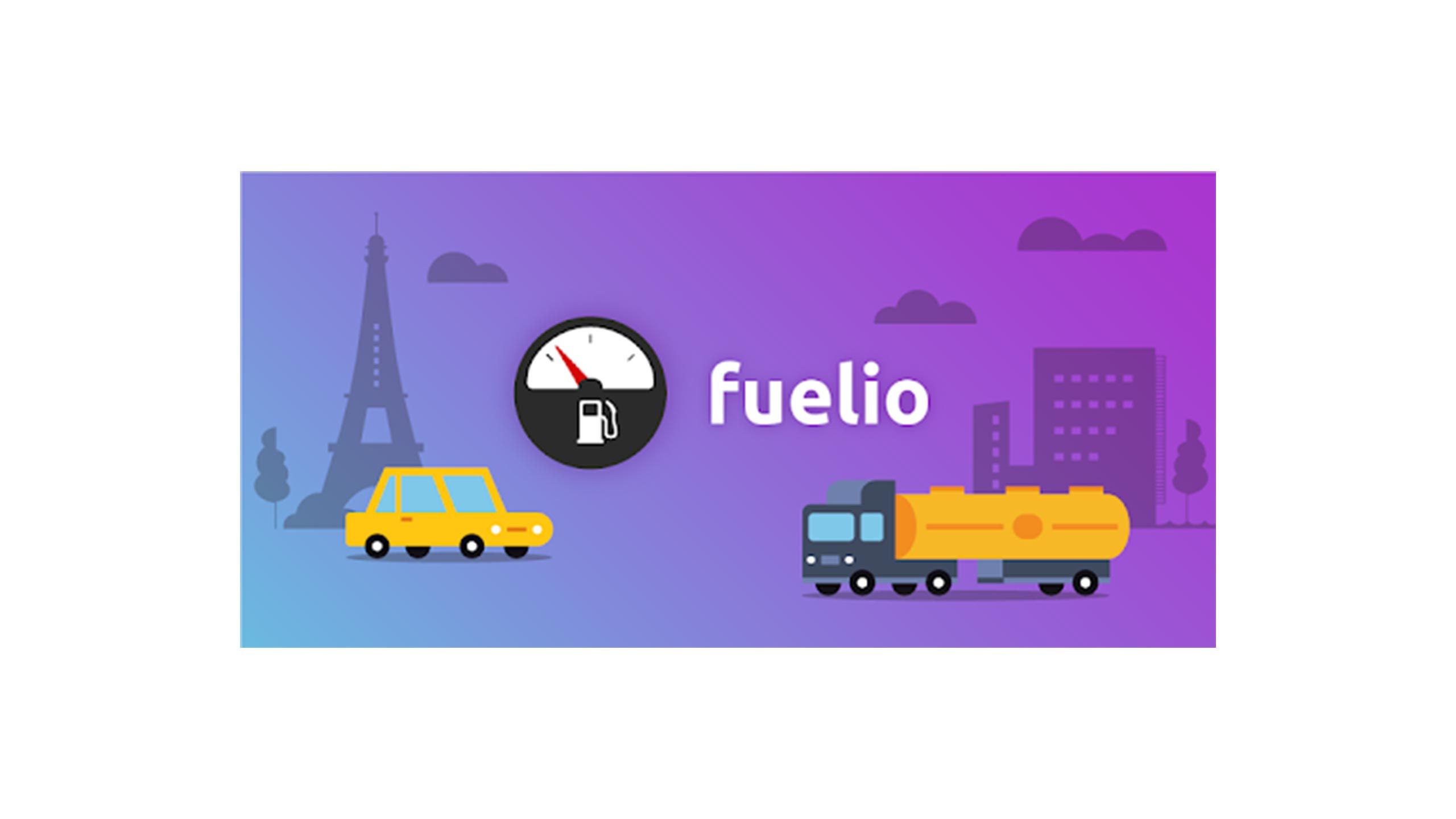 Fuelio logo on white background