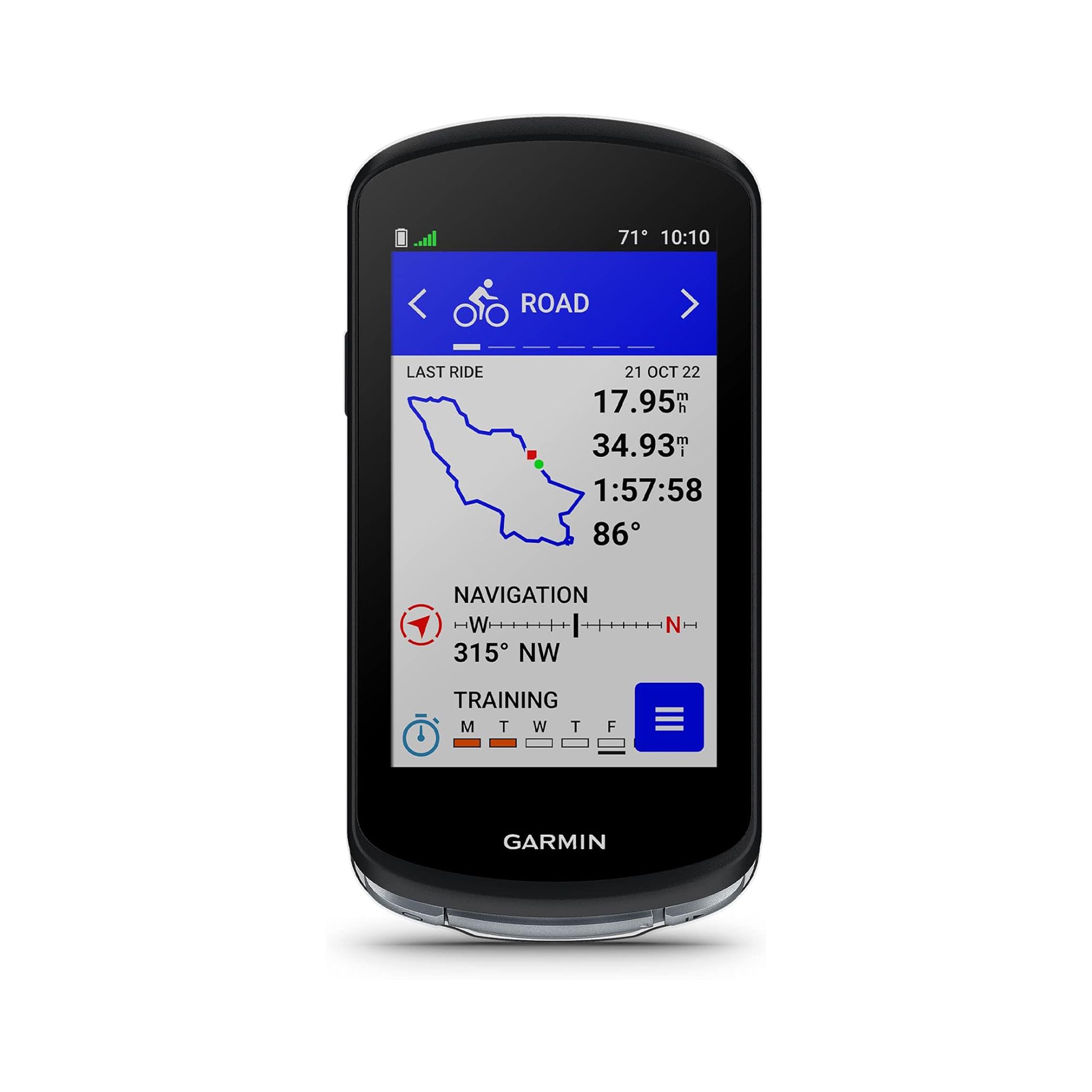 Place the Garmin Edge 1040 on a white background. 