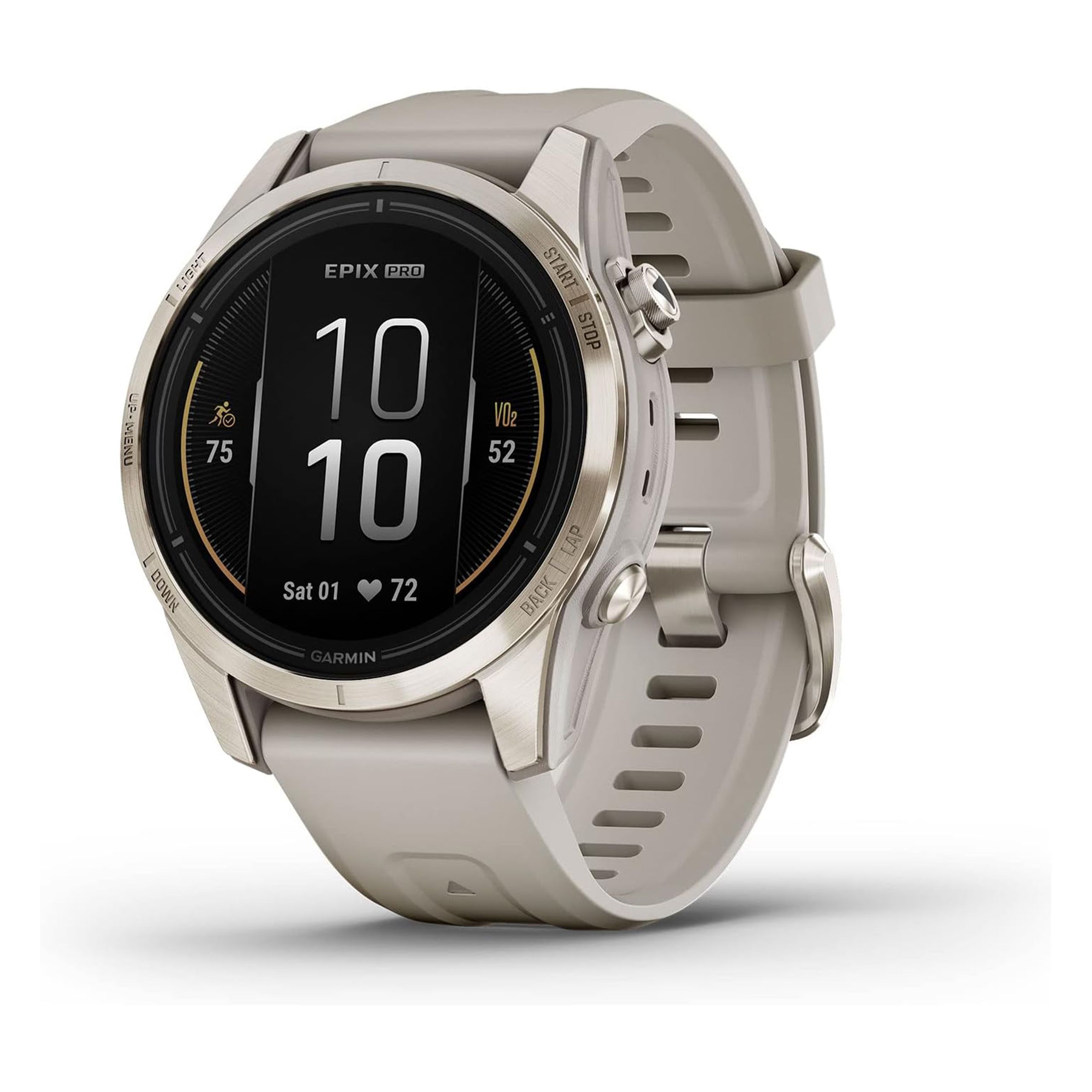 Garmin epix pro gen 2 sapphire edition on a white background. 