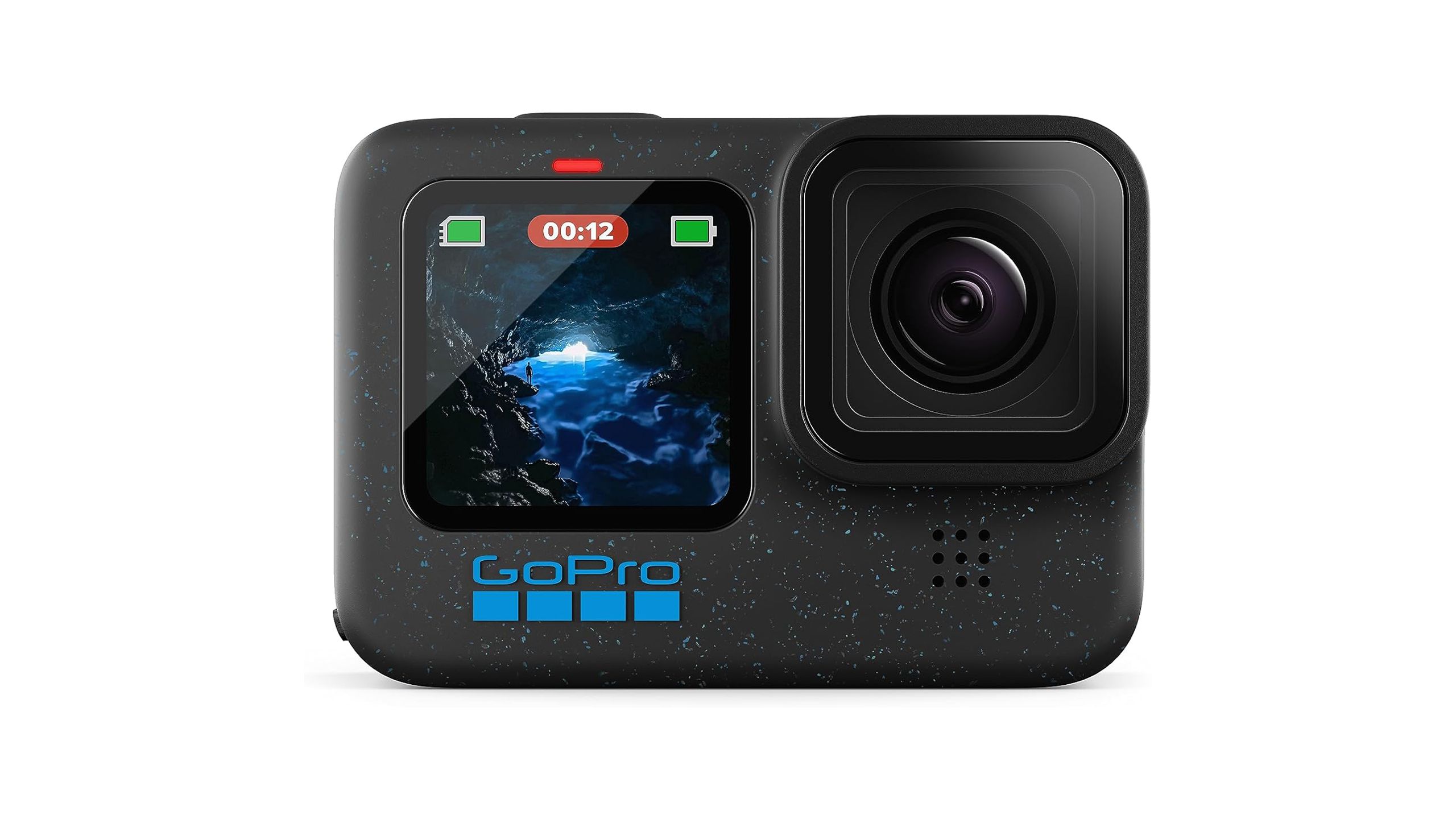 Place the GoPro Hero 12 Black on a white background.