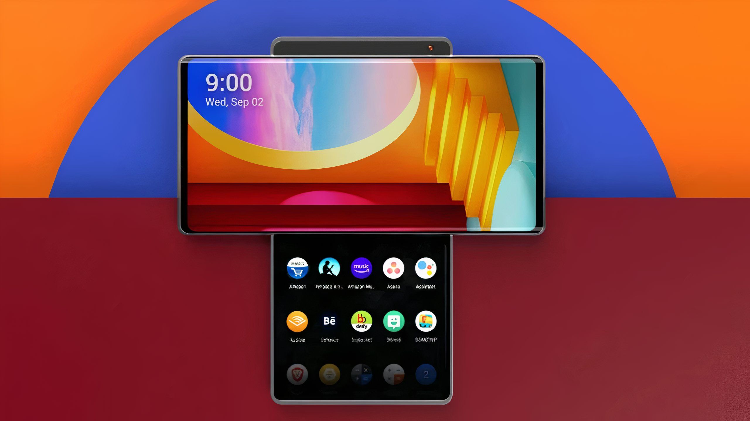 LG's dual-screen Wing phone.