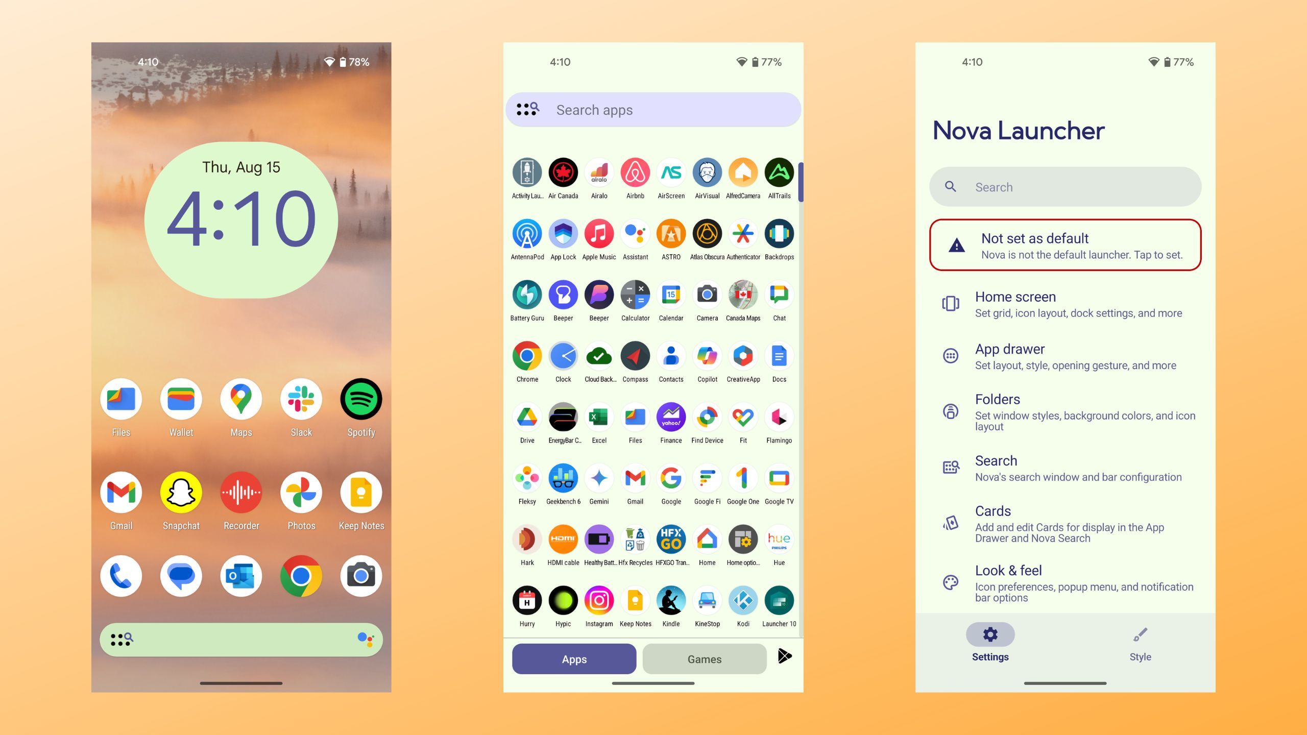 Nova Launcher Screenshots