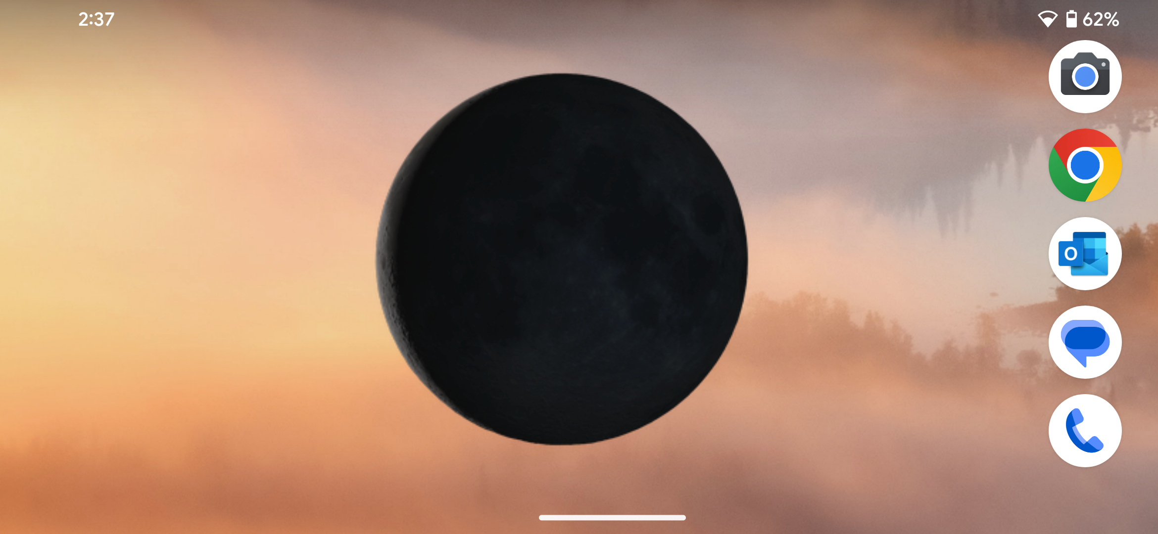 Phases of the Moon widget screenshot