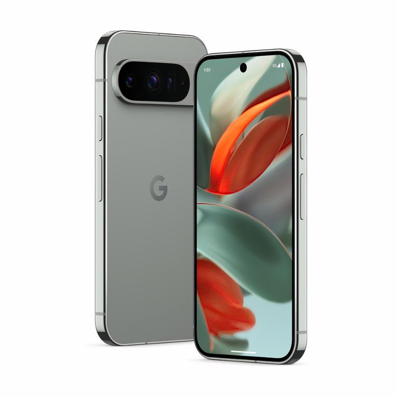 The back and front of the Hazel Pixel 9 Pro.