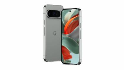 The back and front of a Hazel Pixel 9 Pro.