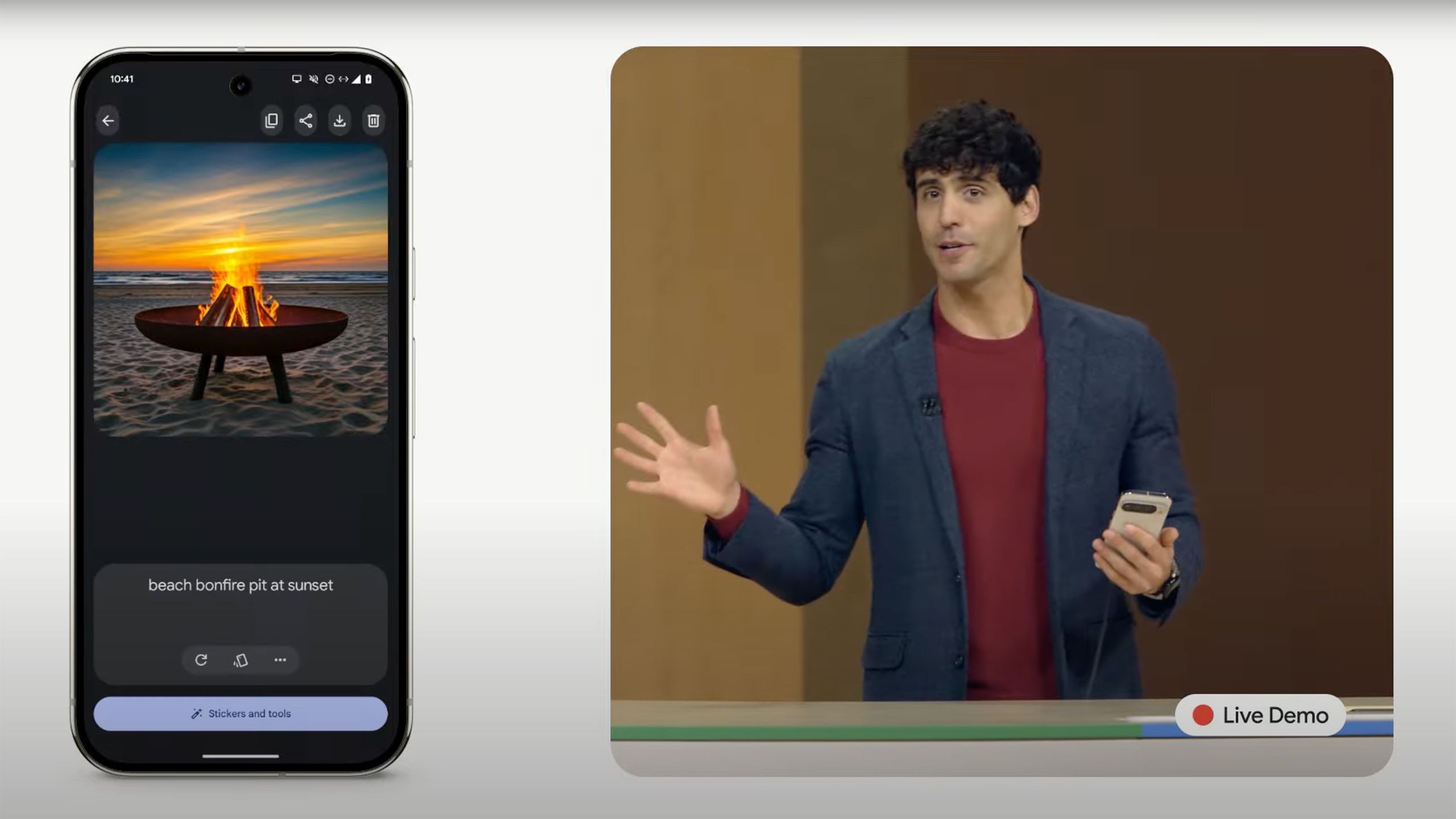 Pixel Studio app in Made By Google keynote