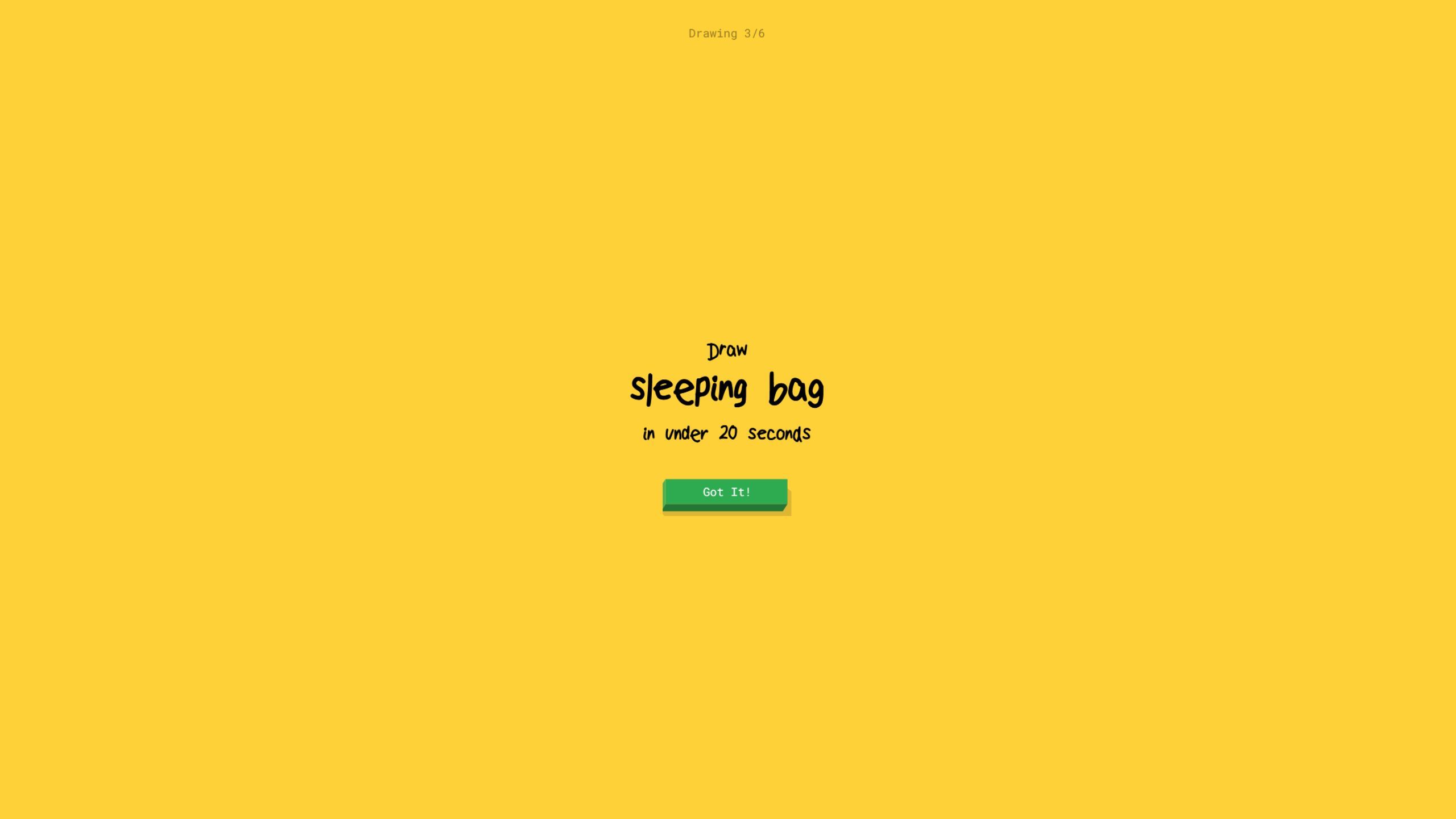 Prompt for drawing a sleeping bag.