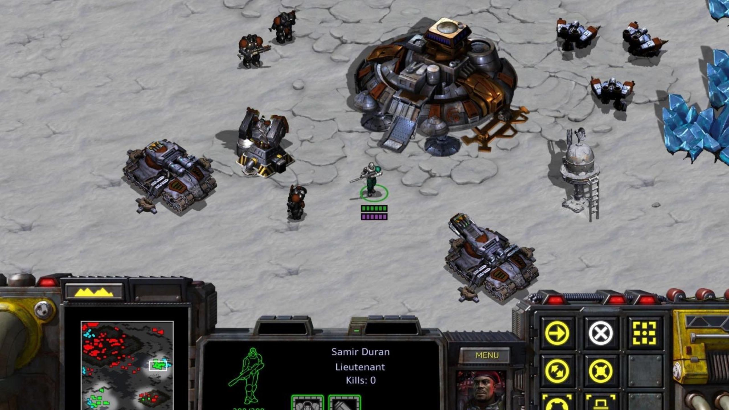 A small base in Starcraft.