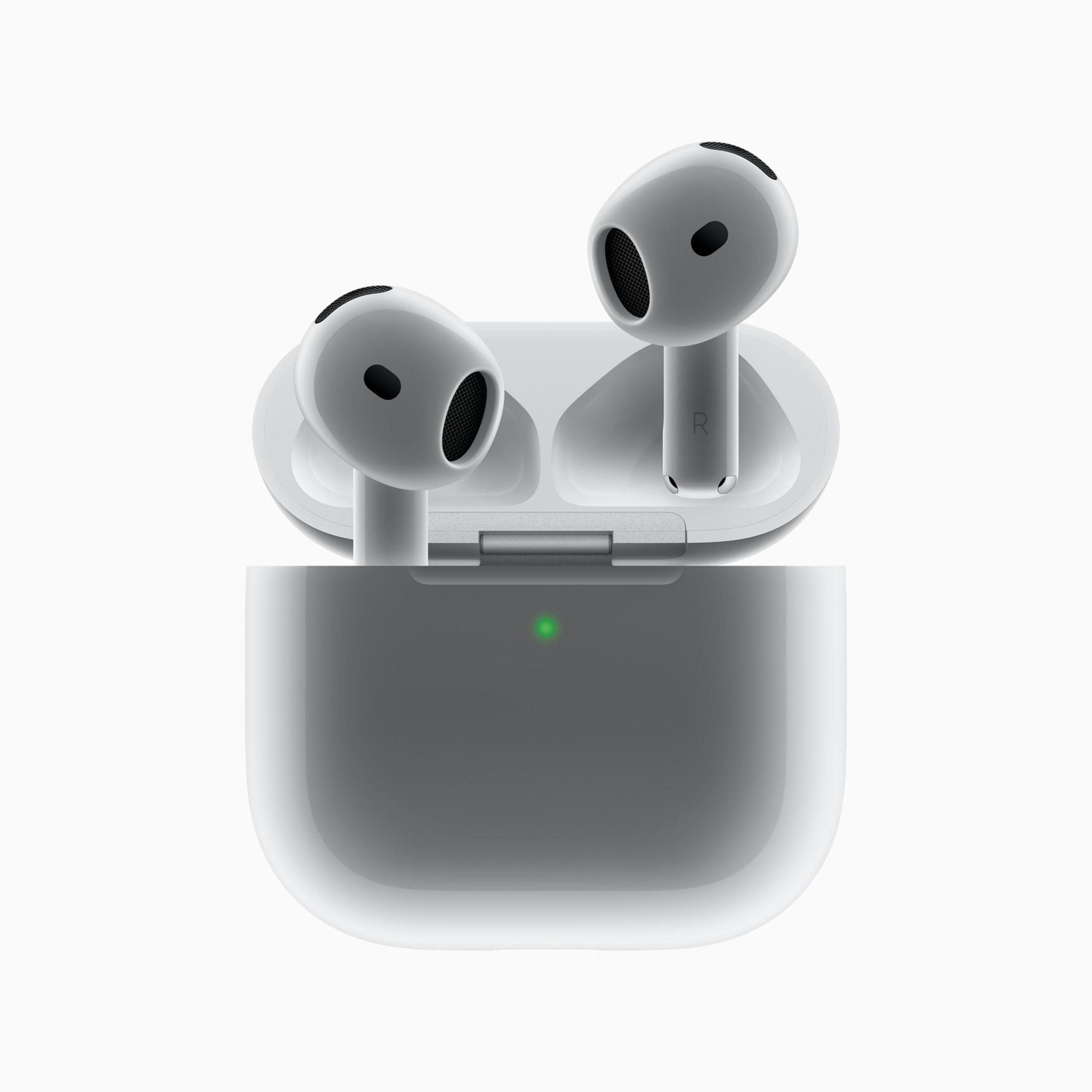 The AirPods 4 and their case.